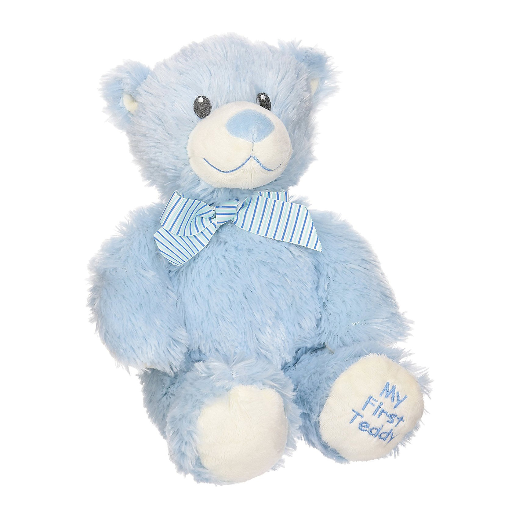 Медвежонок My First Teddy (голубой), 20 см Медвежонок My First Teddy (голубой), 20 смМедвежата<br>Медвежонок My First Teddy (голубой), 20 см – игрушка от бренда TY Inc (ТАЙ Инкорпорейтед), знаменитого своими мягкими игрушками, в качестве наполнителя для которых используются гранулы. Медвежонок выполнен из качественного и гипоаллергенного плюша с коротким ворсом голубого цвета. На шее у межвежонка повязан бант из голубой ленточки. Используемые материалы делают игрушку прочной, устойчивой к изменению цвета и формы, ее разрешается стирать.<br>Медвежонок My First Teddy (голубой), 20 см TY Inc непременно станет любимой игрушкой для вашего ребенка, а уникальный наполнитель будет способствовать не только развитию мелкой моторики пальцев, но и оказывать релаксирующее воздействие. Эта игрушка станет идеальным подарком для новорожденного мальчика.<br><br><br>Дополнительная информация:<br><br>- Вид игр: сюжетно-ролевые игры, интерьерные игрушки, для коллекционирования<br>- Предназначение: для дома<br>- Пол: для мальчика<br>- Материал: искусственный мех, пластик, наполнитель ? гранулы<br>- Высота: 20 см<br>- Особенности ухода: разрешается стирка<br>Подробнее:<br><br>• Для детей в возрасте: от 3 лет <br>• Страна производитель: Китай<br>• Торговый бренд: TY Inc <br><br>Медвежонка My First Teddy (голубой), 20 см можно купить в нашем интернет-магазине.<br><br>Ширина мм: 90<br>Глубина мм: 60<br>Высота мм: 200<br>Вес г: 200<br>Возраст от месяцев: 36<br>Возраст до месяцев: 2147483647<br>Пол: Унисекс<br>Возраст: Детский<br>SKU: 4936267