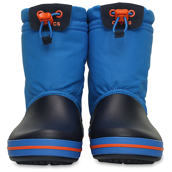Сноубутсы Kids’ Crocband Lodge Point Boot Crocs Сноубутсы Kids’ Crocband Lodge Point Boot CrocsСноубутсы<br>Характеристики товара:<br><br>• цвет: синий<br>• материал: верх - текстиль, низ -100% полимер Croslite™<br>• материал подкладки: текстиль<br>• непромокаемая носочная часть<br>• температурный режим: от -15° до +10° С<br>• легко очищаются<br>• антискользящая подошва<br>• застежка: шнурок со стоппером<br>• толстая устойчивая подошва<br>• страна бренда: США<br>• страна изготовитель: Китай<br><br>Сапоги могут быть и стильными, и теплыми! Для детской обуви крайне важно, чтобы она была удобной. Такие сапоги обеспечивают детям необходимый комфорт, а теплая подкладка создает особый микроклимат. Сапоги легко надеваются и снимаются, отлично сидят на ноге. Материал, из которого они сделаны, не дает размножаться бактериям, поэтому такая обувь препятствует образованию неприятного запаха и появлению болезней стоп. Данная модель особенно понравится детям - ведь в них можно бегать по лужам!<br>Обувь от американского бренда Crocs в данный момент завоевала широкую популярность во всем мире, и это не удивительно - ведь она невероятно удобна. Её носят врачи, спортсмены, звёзды шоу-бизнеса, люди, которым много времени приходится бывать на ногах - они понимают, как важна комфортная обувь. Продукция Crocs - это качественные товары, созданные с применением новейших технологий. Обувь отличается стильным дизайном и продуманной конструкцией. Изделие производится из качественных и проверенных материалов, которые безопасны для детей. <br><br>Сапоги от торговой марки Crocs можно купить в нашем интернет-магазине.<br><br>Ширина мм: 257<br>Глубина мм: 180<br>Высота мм: 130<br>Вес г: 420<br>Цвет: синий<br>Возраст от месяцев: 120<br>Возраст до месяцев: 132<br>Пол: Унисекс<br>Возраст: Детский<br>Размер: 33/34,31/32,34,33,31,26,25,24,30,29,28,27,23,34/35<br>SKU: 4940745