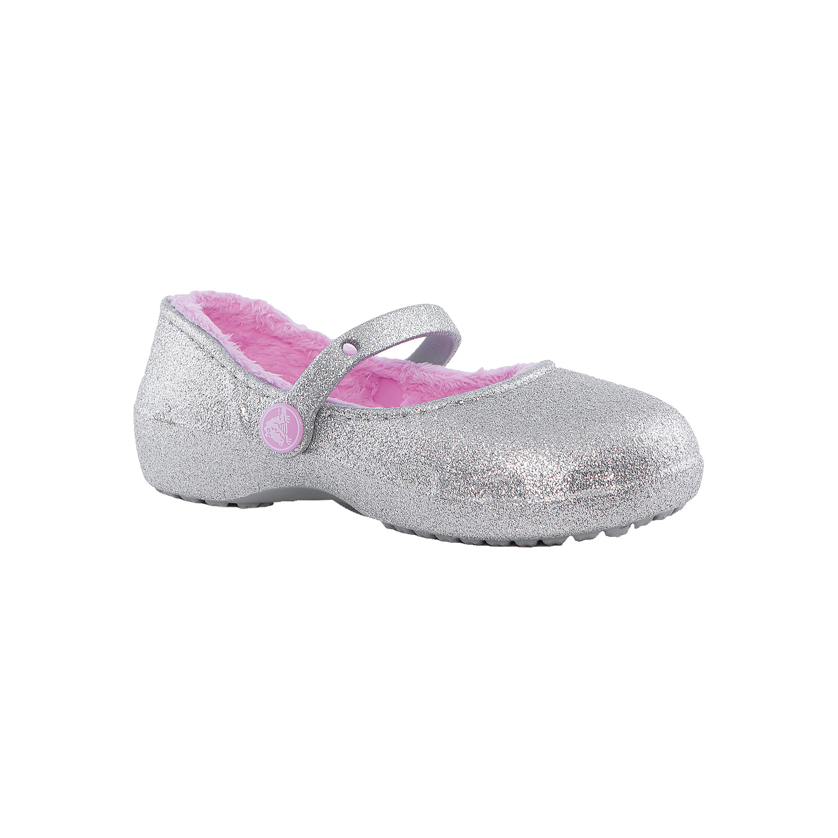 Сабо Karin Sparkle Lined Clog для девочки Crocs Сабо Karin Sparkle Lined Clog для девочки CrocsТуфли<br>Характеристики товара:<br><br>• цвет: белый<br>• материал: верх - текстиль, низ - 100% полимер Croslite™<br>• блестки<br>• антискользящая подошва<br>• бактериостатичный материал<br>• стильный дизайн<br>• устойчивая подошва<br>• страна бренда: США<br>• страна изготовитель: Китай<br><br>Для правильного развития ребенка крайне важно, чтобы обувь была удобной. Такие туфли обеспечивают детям необходимый комфорт, а удобная стелька позволяет ножкам дольше не уставать. Туфли легко надеваются и снимаются, отлично сидят на ноге. Материал, из которого они сделаны, не дает размножаться бактериям, поэтому такая обувь препятствует образованию неприятного запаха и появлению болезней стоп. <br>Обувь от американского бренда Crocs в данный момент завоевала широкую популярность во всем мире, и это не удивительно - ведь она невероятно удобна. Её носят врачи, спортсмены, звёзды шоу-бизнеса, люди, которым много времени приходится бывать на ногах - они понимают, как важна комфортная обувь. Продукция Crocs - это качественные товары, созданные с применением новейших технологий. Обувь отличается стильным дизайном и продуманной конструкцией. Изделие производится из качественных и проверенных материалов, которые безопасны для детей.<br><br>Туфли для девочки от торговой марки Crocs можно купить в нашем интернет-магазине<br><br>Ширина мм: 225<br>Глубина мм: 139<br>Высота мм: 112<br>Вес г: 290<br>Цвет: серый<br>Возраст от месяцев: 24<br>Возраст до месяцев: 36<br>Пол: Женский<br>Возраст: Детский<br>Размер: 26,27,28,29,30,23,24,25<br>SKU: 4940856