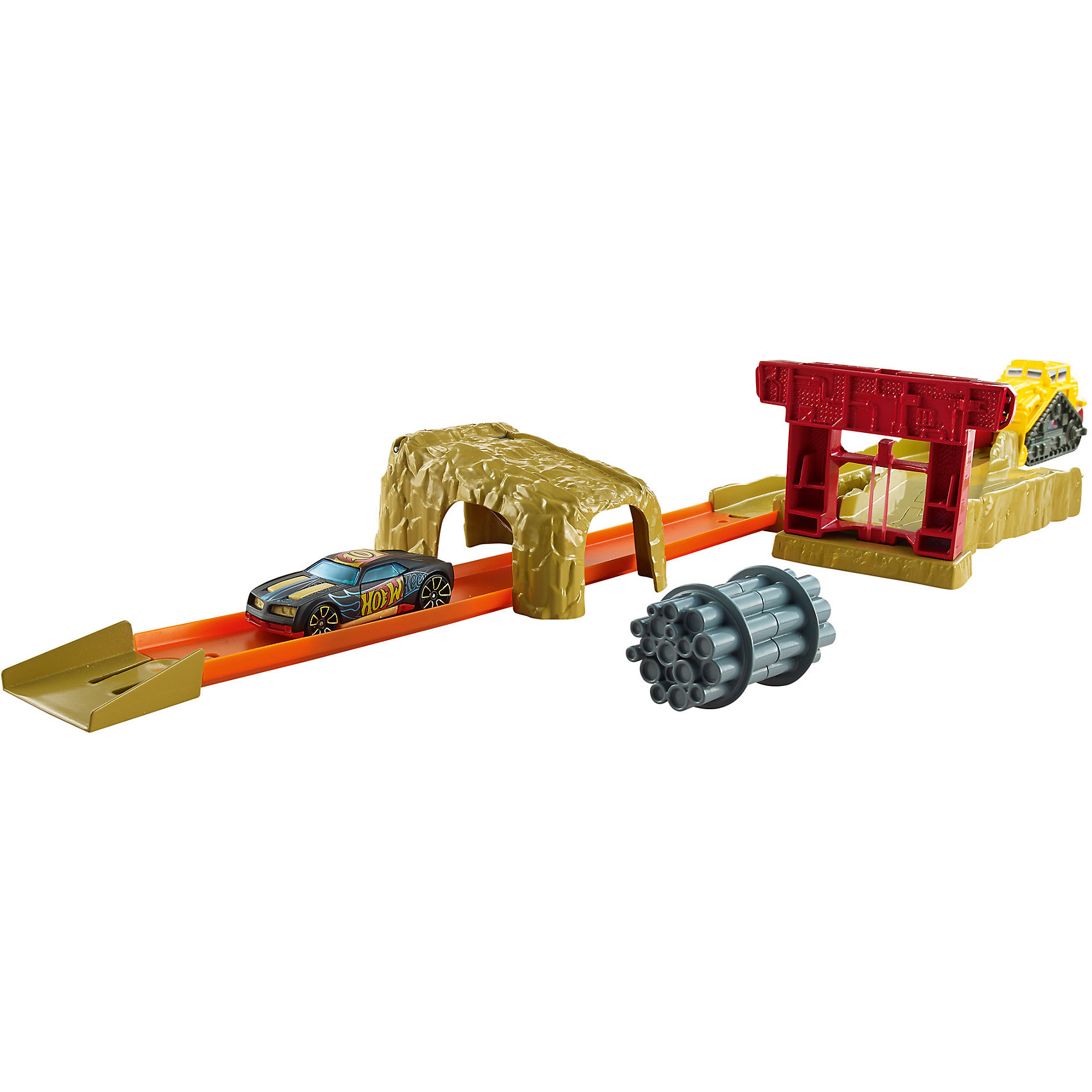 Hot Wheels Игрушечный трек Бульдозер Hot Wheels Игрушечный трек БульдозерИгровые наборы<br>Характеристики товара:<br><br>• материал: ПВХ, пластик<br>• возраст: 4+<br>• комплектация: горка, гоночная машина, бульдозер и аксессуары<br>• страна производства: Китай<br><br>Всем известно, что любимые игрушки мальчиков – машинки. Современный выбор игрушек дает возможность почувствовать себя организатором гоночных соревнований. Так, игрушечный трек с бульдозером, несомненно, внесет разнообразие в игровой процесс ребенка. Качественная игрушка прослужит далеко не один год, не теряя при этом первоначального вида! Материалы, использованные при изготовлении товара, сертифицированы и отвечают всем международным требованиям по качеству. <br><br>Набор «Hot Wheels Игрушечный трек Бульдозер» можно приобрести в нашем интернет-магазине.<br><br>Ширина мм: 55<br>Глубина мм: 405<br>Высота мм: 190<br>Вес г: 639<br>Возраст от месяцев: 48<br>Возраст до месяцев: 120<br>Пол: Мужской<br>Возраст: Детский<br>SKU: 4953524