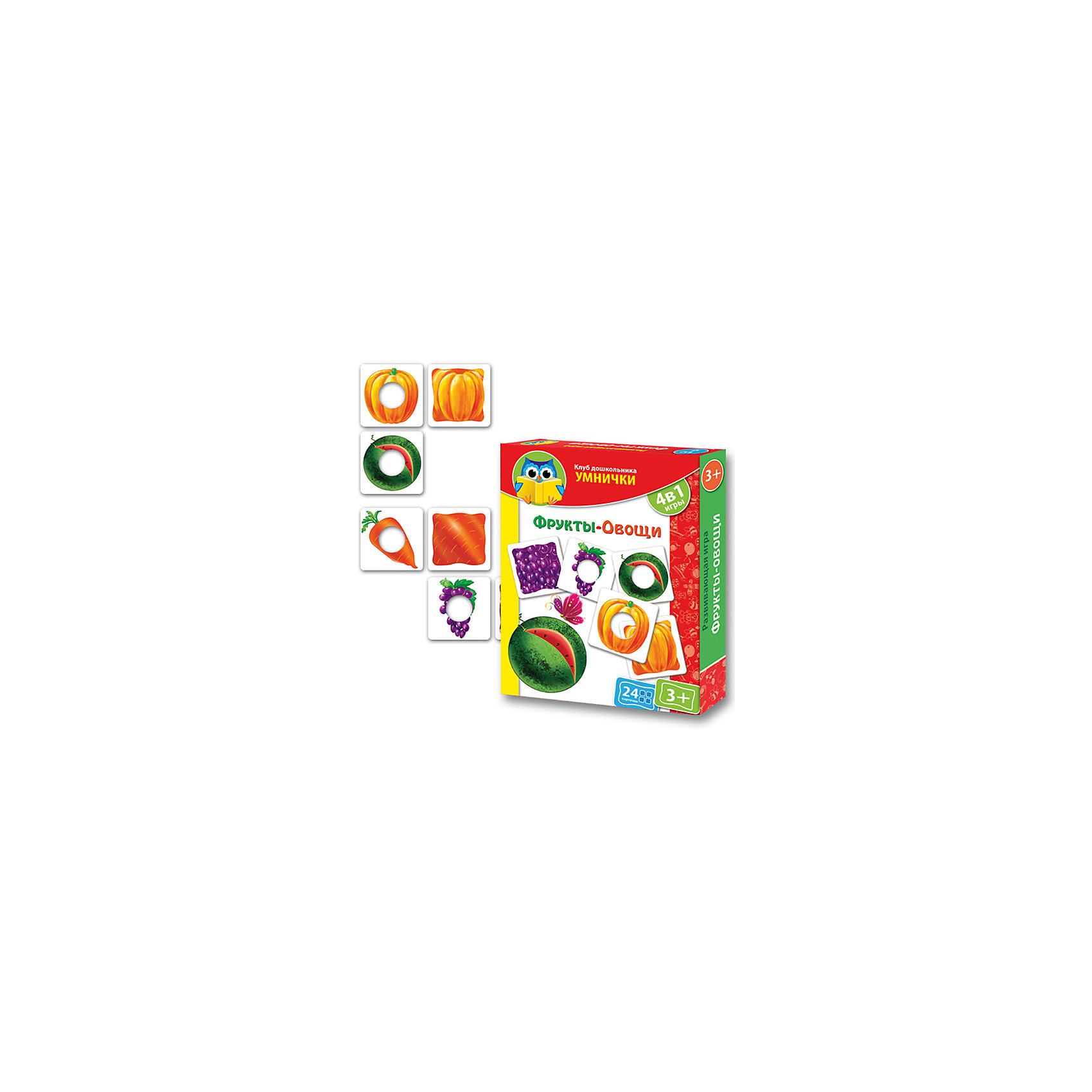 Игра Фрукты-Овощи, Vladi Toys Игра Фрукты-Овощи, Vladi ToysРазвивающие игры<br><br><br>Ширина мм: 195<br>Глубина мм: 245<br>Высота мм: 35<br>Вес г: 250<br>Возраст от месяцев: 36<br>Возраст до месяцев: 84<br>Пол: Унисекс<br>Возраст: Детский<br>SKU: 4954068