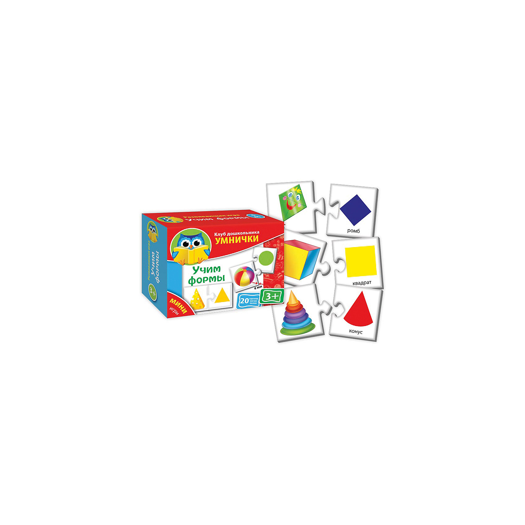 Мини-игры Учим формы, Vladi Toys Мини-игры Учим формы, Vladi ToysРазвивающие игры<br><br><br>Ширина мм: 130<br>Глубина мм: 100<br>Высота мм: 55<br>Вес г: 55<br>Возраст от месяцев: 36<br>Возраст до месяцев: 84<br>Пол: Унисекс<br>Возраст: Детский<br>SKU: 4954071