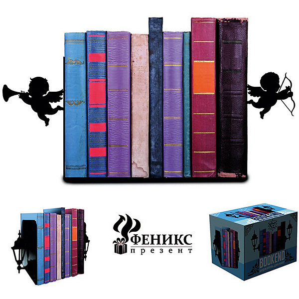 Подставка-ограничитель для книг Купидоны (15*8*12см, 2 шт) Подставка-ограничитель для книг Купидоны (15*8*12см, 2 шт)Детские предметы интерьера<br>Оригинальная подставка-ограничитель для книг Купидоны поможет вам не только поддерживать книжные ряды, но и станет прекрасным элементом декора. Подставка оснащена антискользящими подложками и украшена вставками в виде ангелочков. Отлично впишется в интерьер комнаты!<br><br>Дополнительная информация:<br>Материал: черный окрашенный металл с антискользящими подложками из ЭВА (этиленвинилацетат)<br>Цвет: черный<br>Размер: 15х8х12 см<br>В комплекте: 2 штуки<br>Вес: 524 грамма<br>Вы можете купить подставку-ограничитель для книг Купидоны в нашем интернет-магазине.<br><br>Ширина мм: 340<br>Глубина мм: 380<br>Высота мм: 440<br>Вес г: 567<br>Возраст от месяцев: 84<br>Возраст до месяцев: 216<br>Пол: Унисекс<br>Возраст: Детский<br>SKU: 4957937