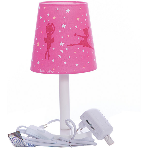 Лампа ночник 30 Cm Ballerina Pink, Trousselier Лампа ночник 30 Cm Ballerina Pink, TrousselierДетские предметы интерьера<br>Ночники помогают создать уют в любом помещении. Для детей это еще и повышение качества сна - с ночником они спят спокойнее, так как вокруг нет пугающей темноты.<br>Этот ночник выглядит очень красиво - на нем симпатичная картинка, красивый абажур. Корпус ночника - прочный, из дерева и металла. Изделие произведено из высококачественных материалов, и соответствует европейским стандартам безопасности.<br><br>Дополнительная информация:<br><br>цвет: белый, розовый;<br>материал: металл, жароустойчивый пластик, дерево;<br>работает от розетки;<br>внутри - лампочка 12 V 20 W;<br>длина шнура: 1,8 метра;<br>размер: 15 х 15 х 30 см.<br><br><br>Лампу ночник 30 Cm Ballerina Pink от французской компании Trousselier можно купить в нашем магазине.<br><br>Ширина мм: 175<br>Глубина мм: 175<br>Высота мм: 260<br>Вес г: 730<br>Возраст от месяцев: 0<br>Возраст до месяцев: 216<br>Пол: Женский<br>Возраст: Детский<br>SKU: 4961822