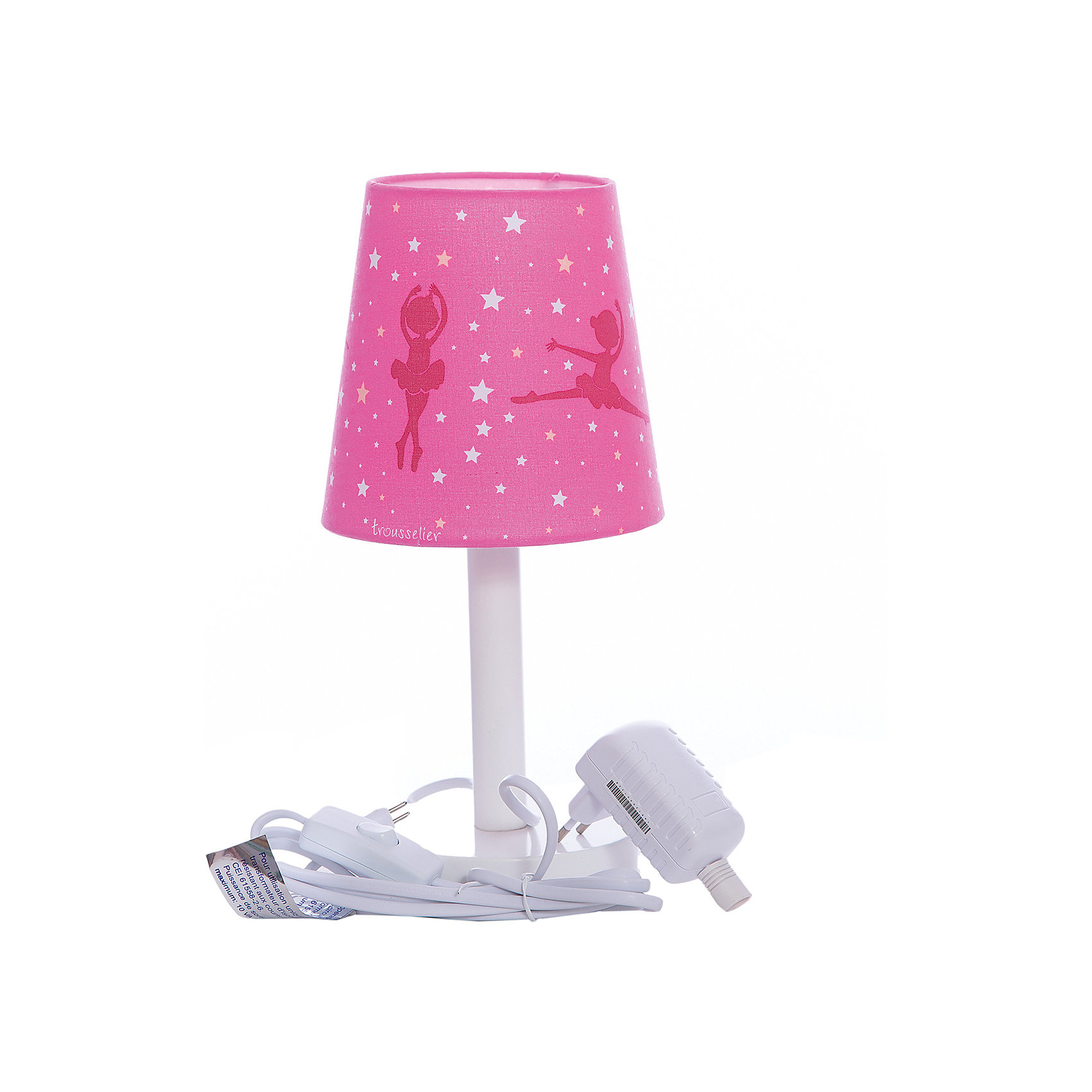 Лампа ночник 30 Cm Ballerina Pink, Trousselier Лампа ночник 30 Cm Ballerina Pink, TrousselierЛампы, ночники, фонарики<br>Ночники помогают создать уют в любом помещении. Для детей это еще и повышение качества сна - с ночником они спят спокойнее, так как вокруг нет пугающей темноты.<br>Этот ночник выглядит очень красиво - на нем симпатичная картинка, красивый абажур. Корпус ночника - прочный, из дерева и металла. Изделие произведено из высококачественных материалов, и соответствует европейским стандартам безопасности.<br><br>Дополнительная информация:<br><br>цвет: белый, розовый;<br>материал: металл, жароустойчивый пластик, дерево;<br>работает от розетки;<br>внутри - лампочка 12 V 20 W;<br>длина шнура: 1,8 метра;<br>размер: 15 х 15 х 30 см.<br><br><br>Лампу ночник 30 Cm Ballerina Pink от французской компании Trousselier можно купить в нашем магазине.<br><br>Ширина мм: 175<br>Глубина мм: 175<br>Высота мм: 260<br>Вес г: 730<br>Возраст от месяцев: 0<br>Возраст до месяцев: 216<br>Пол: Женский<br>Возраст: Детский<br>SKU: 4961822