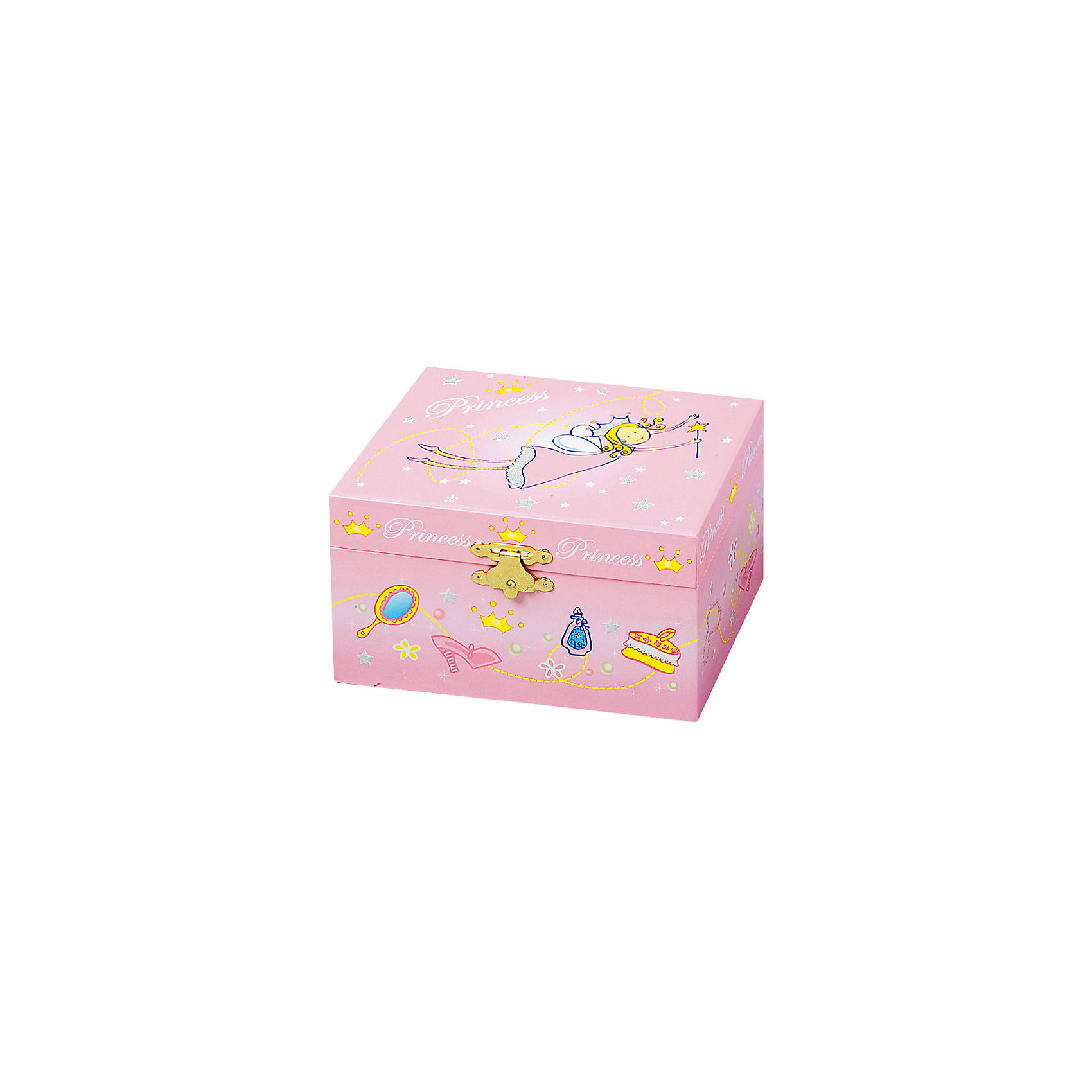 Музыкальная шкатулка Принцесса Princess, Trousselier, Pink Музыкальная шкатулка Принцесса Princess, Trousselier, PinkПредметы интерьера<br>Музыкальная шкатулка - это мечта множества девчонок. Подарите девочке настоящую музыкальную шкатулку с заводным механизмом от французской компании Trousselier. Шкатулка проигрывает приятную мелодию.<br>Она выглядит очень красиво - в ней симпатичная фигурка принцессы. Внутри шкатулки даже есть место для хранения разных мелочей и зеркальце. Изделие произведено из высококачественных материалов, и соответствует европейским стандартам безопасности.<br><br>Дополнительная информация:<br><br>цвет: разноцветный;<br>материал: дерево;<br>внутри зеркало;<br>заводной механизм;<br>размер: 15 x 10 x 8 см.<br><br>Музыкальную шкатулку Принцесса Princess от французской компании Trousselier можно купить в нашем магазине.<br><br>Ширина мм: 150<br>Глубина мм: 80<br>Высота мм: 105<br>Вес г: 760<br>Возраст от месяцев: 12<br>Возраст до месяцев: 216<br>Пол: Женский<br>Возраст: Детский<br>SKU: 4961848
