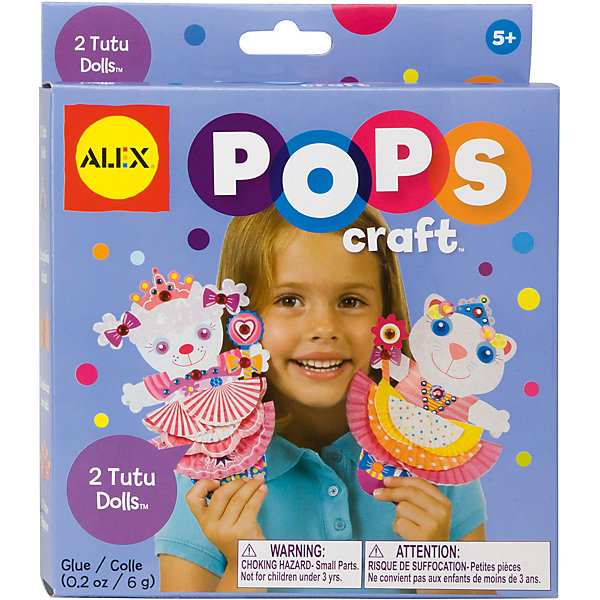 Набор для творчества POPS CRAFT Куколки Набор для творчества POPS CRAFT КуколкиБумага<br>Набор для творчества POPS CRAFT Куколки от бренда Alex создан для девочек, начиная с пятилетнего возраста. Ребенок может самостоятельно изготовить двух забавных кукол. Для этого в наборе можно найти все необходимые для этого детали. К набору прилагается инструкция по изготовлению кукол, в которой разберется даже малыш. Делая кукол, ребёнок не только будет получать положительные эмоции, но так же будет развивать мелкую моторику рук. Данный товар вы можете приобрести в нашем интернет - магазине.<br><br>В набор входит:<br>-бумажные заготовки 24 шт.<br><br>Дополнительная информация:<br>-Бренд-Alex(Алекс)<br>-Для девочек<br>-Упаковка: картонная коробка<br>-Страна обладатель бренда: США<br>-Возраст: от 5 лет<br><br>Ширина мм: 38<br>Глубина мм: 183<br>Высота мм: 210<br>Вес г: 700<br>Возраст от месяцев: 60<br>Возраст до месяцев: 96<br>Пол: Женский<br>Возраст: Детский<br>SKU: 4965538