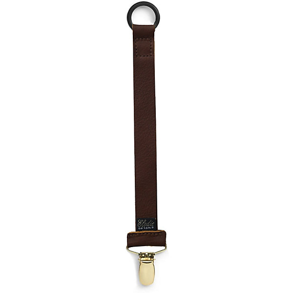 Клипса для пустышки Leather Brown, Elodie Details Клипса для пустышки Leather Brown, Elodie DetailsПустышки<br>Клипса для пустышки Leather Brown, Elodie Details (Элоди Дитейлс)<br><br>Характеристики:<br><br>• защитит пустышку от падений<br>• подходит только к пустышкам без кольца-держателя<br>• надежная клипса<br>• эксклюзивная коллекция<br>• размер клипсы: 24 см<br>• размер упаковки: 25х5х1 см<br>• вес: 15 грамм<br><br>Каждый родитель сталкивался с загрязнением или потерей любимой пустышки ребенка. И конечно же, это всегда происходит в самый неподходящий момент. Клипса Leather Brown поможет защитить пустышку от падений и потери. Она подходит для пустышек без кольца держателя и отлично сочетается с пустышками Elodie Details. На одном конце есть эластичное колечко, которое надевается на пластиковую часть пустышки. А на другом конце - металлическая клипса, крепящаяся к одежде ребенка. Клипса изготовлена из натуральной кожи и является частью эксклюзивной коллекции Elodie Details. Стильный дизайн клипсы понравится окружающим и ваш малыш всегда будет в центре внимания!<br><br>Клипса для пустышки Leather Brown, Elodie Details (Элоди Дитейлс) вы можете купить в нашем интернет-магазине.<br><br>Ширина мм: 290<br>Глубина мм: 50<br>Высота мм: 10<br>Вес г: 30<br>Возраст от месяцев: 0<br>Возраст до месяцев: 36<br>Пол: Унисекс<br>Возраст: Детский<br>SKU: 4966092