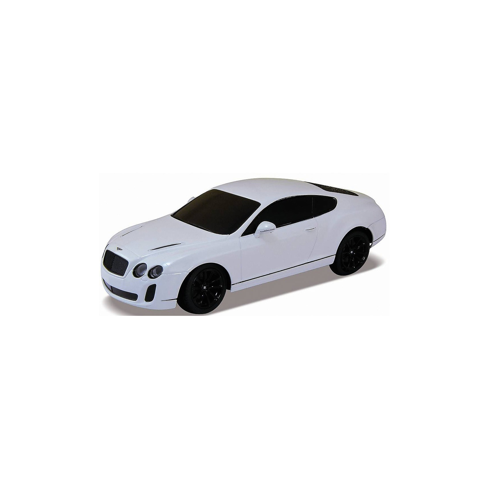 Модель машины 1:24 Bentley Continental Supersports, р/у, Welly Модель машины 1:24 Bentley Continental Supersports, р/у, WellyРадиоуправляемый транспорт<br>Р/у машины масштаба 1:24. Функции: Движение вперед-назад, вправо-влево. При движении вперед загорается свет передних фар, при движении назад – задних фонарей. Радиус действия пульта управления до 8м. Питание: 2AA батарейки для пульта для машины 3 АА батарейки, в комплект не входят. Цвет кузова автомобиля представлен в ассортименте. Выбрать определенный цвет заранее не представляется возможным.<br><br>Ширина мм: 110<br>Глубина мм: 130<br>Высота мм: 260<br>Вес г: 504<br>Возраст от месяцев: 36<br>Возраст до месяцев: 192<br>Пол: Мужской<br>Возраст: Детский<br>SKU: 4966557