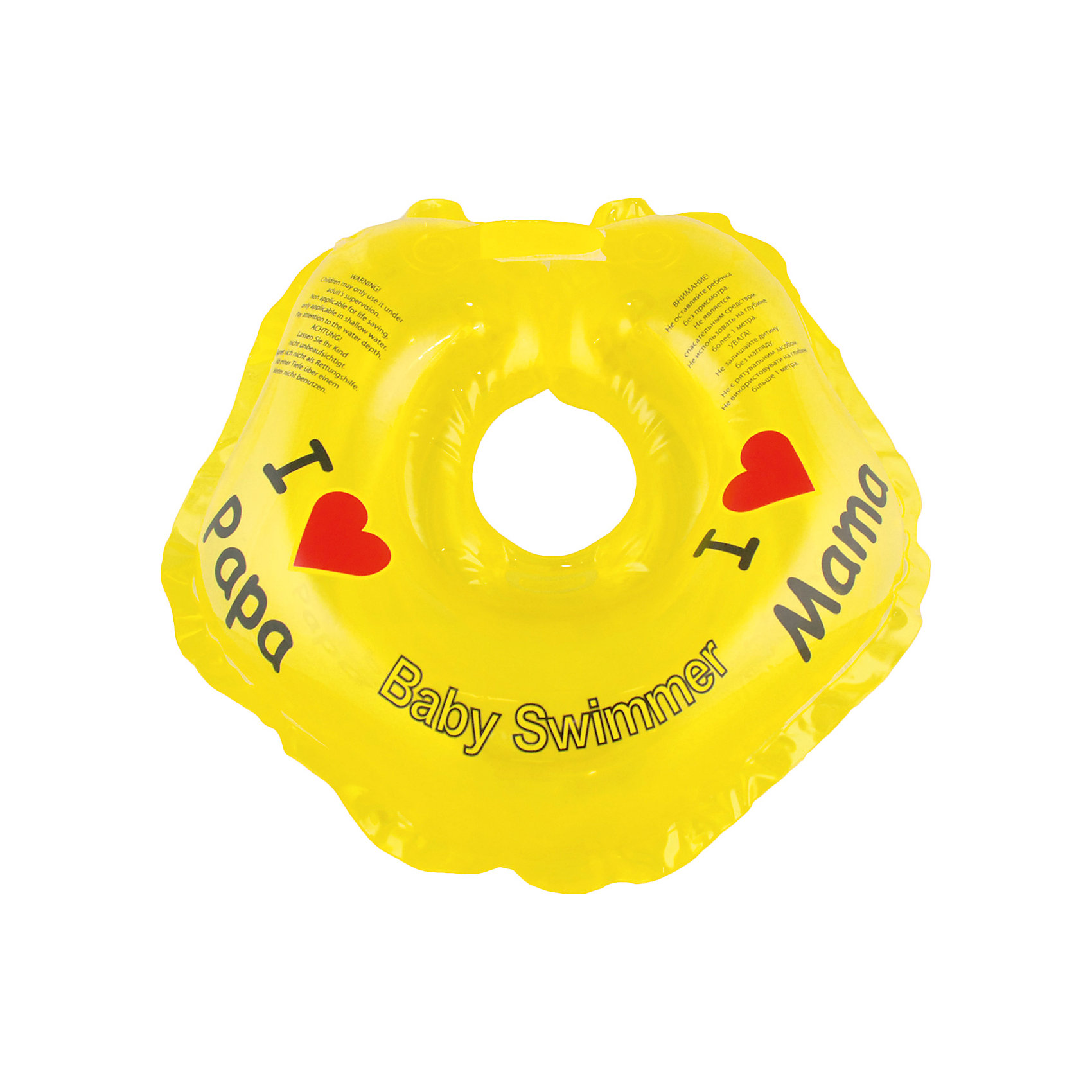 Круг для купания Baby Swimmer, желтый Круг для купания Baby Swimmer, желтыйКруги для купания малыша<br>Купание младенца - ответственное и важное занятие. Круг для купания Baby Swimmer обеспечит безопасность процесса, избавит малыша от страха воды и сделает водные процедуры веселой игрой. У круга есть устройство, поддерживающее подбородок, что позволит избежать проглатывание воды малышом. У круга яркие цвета, необычный дизайн и веселые картинки по бокам, которые понравится всем детям. Все материалы, использованные при разработке и изготовлении круга для купания безопасны для использования, отвечают всем требованиям экологичности и качества детских товаров, а так же гипоаллергенны.<br><br>Дополнительная информация:<br><br>модель: Baby Swimmer;<br>цвет: желтый.<br><br>Круг для купания Baby Swimmer можно приобрести в нашем магазине.<br><br>Ширина мм: 150<br>Глубина мм: 40<br>Высота мм: 150<br>Вес г: 140<br>Возраст от месяцев: 0<br>Возраст до месяцев: 24<br>Пол: Унисекс<br>Возраст: Детский<br>SKU: 4968093