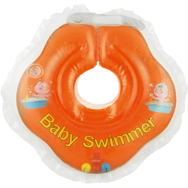 Круг для купания с погремушкой внутри Baby Swimmer, оранжевый Круг для купания с погремушкой внутри Baby Swimmer, оранжевыйТовары для купания<br>Круг для купания Baby Swimmer с погремушкой – улучшенная вариация классической одноименной модели. Отличительная особенность – погремушка внутри круга. Устройство обеспечит безопасность купания малыша, избавит от страха воды и сделает водные процедуры веселой игрой. У круга есть устройство, поддерживающее подбородок, что позволит избежать проглатывание воды малышом. У круга яркие цвета, необычный дизайн и веселые картинки по бокам, которые понравится всем детям. Все материалы, использованные при разработке и изготовлении круга для купания безопасны для использования, отвечают всем требованиям экологичности и качества детских товаров, а так же гипоаллергенны.<br><br>Дополнительная информация:<br><br>модель: Baby Swimmer;<br>цвет: оранжевый.<br><br>Круг для купания с погремушкой внутри Baby Swimmer можно приобрести в нашем магазине.<br><br>Ширина мм: 150<br>Глубина мм: 40<br>Высота мм: 150<br>Вес г: 140<br>Возраст от месяцев: 0<br>Возраст до месяцев: 24<br>Пол: Унисекс<br>Возраст: Детский<br>SKU: 4968100