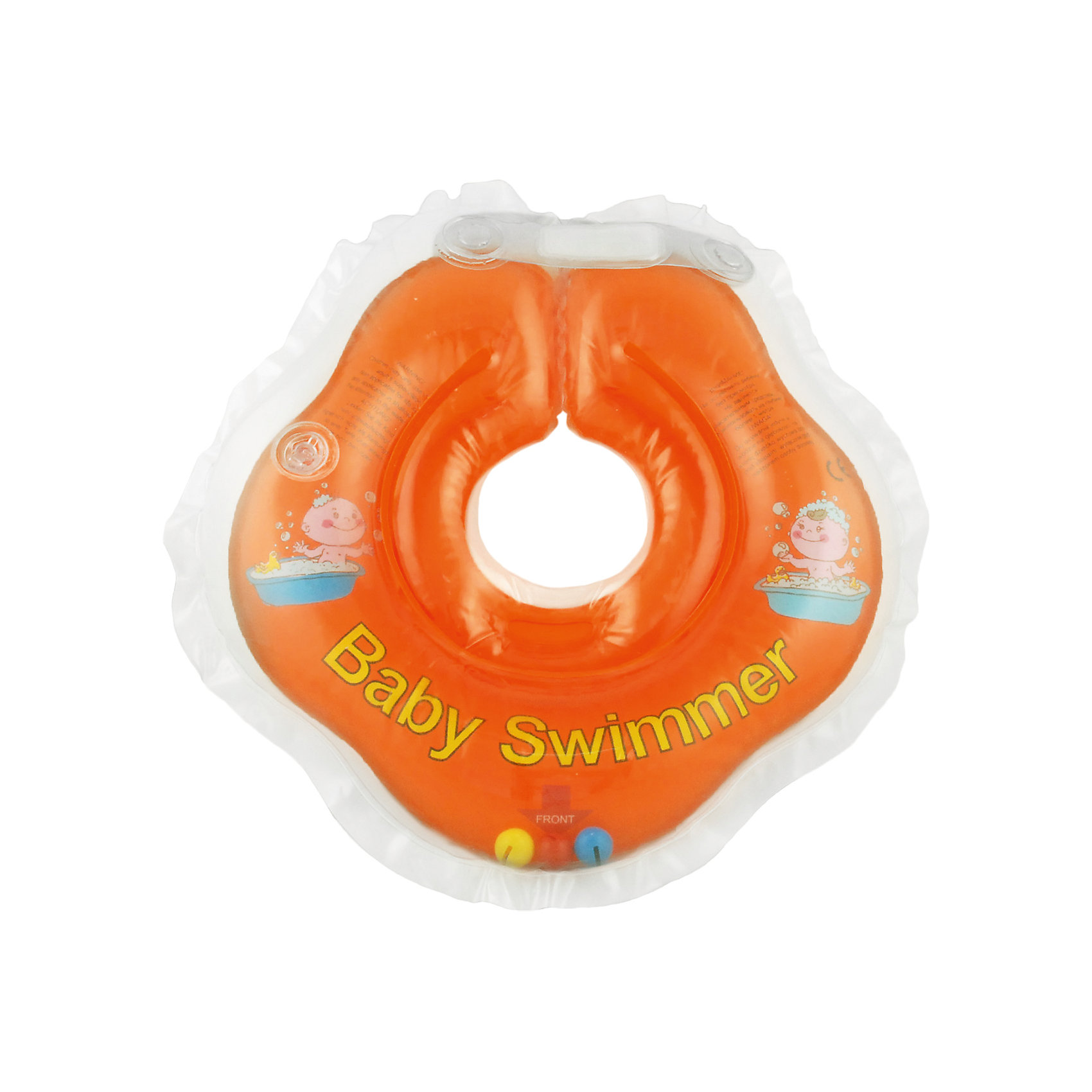 Круг для купания с погремушкой внутри Baby Swimmer, оранжевый Круг для купания с погремушкой внутри Baby Swimmer, оранжевыйКруги для купания малыша<br>Круг для купания Baby Swimmer с погремушкой – улучшенная вариация классической одноименной модели. Отличительная особенность – погремушка внутри круга. Устройство обеспечит безопасность купания малыша, избавит от страха воды и сделает водные процедуры веселой игрой. У круга есть устройство, поддерживающее подбородок, что позволит избежать проглатывание воды малышом. У круга яркие цвета, необычный дизайн и веселые картинки по бокам, которые понравится всем детям. Все материалы, использованные при разработке и изготовлении круга для купания безопасны для использования, отвечают всем требованиям экологичности и качества детских товаров, а так же гипоаллергенны.<br><br>Дополнительная информация:<br><br>модель: Baby Swimmer;<br>цвет: оранжевый.<br><br>Круг для купания с погремушкой внутри Baby Swimmer можно приобрести в нашем магазине.<br><br>Ширина мм: 150<br>Глубина мм: 40<br>Высота мм: 150<br>Вес г: 140<br>Возраст от месяцев: 0<br>Возраст до месяцев: 24<br>Пол: Унисекс<br>Возраст: Детский<br>SKU: 4968100