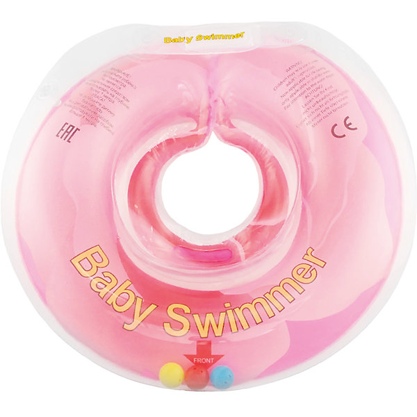 Круг для купания с погремушкой внутри РОЗОВЫЙ БУТОН Baby Swimmer, розовый Круг для купания с погремушкой внутри РОЗОВЫЙ БУТОН Baby Swimmer, розовыйТовары для купания<br>Интересная расцветка делает плавательный круг любимой деталью купального процесса. Круг для купания Baby Swimmer с погремушкой – улучшенная вариация классической одноименной модели. Отличительная особенность – погремушка внутри круга. Устройство обеспечит безопасность купания малыша, избавит от страха воды и сделает водные процедуры веселой игрой. У круга есть устройство, поддерживающее подбородок, что позволит избежать проглатывание воды малышом. Все материалы, использованные при разработке и изготовлении круга для купания безопасны для использования, отвечают всем требованиям экологичности и качества детских товаров, а так же гипоаллергенны.<br><br>Дополнительная информация:<br><br>модель: Baby Swimmer;<br>цвет: розовый.<br><br>Круг для купания с погремушкой внутри Baby Swimmer можно приобрести в нашем магазине.<br><br>Ширина мм: 140<br>Глубина мм: 30<br>Высота мм: 180<br>Вес г: 160<br>Возраст от месяцев: 6<br>Возраст до месяцев: 36<br>Пол: Унисекс<br>Возраст: Детский<br>SKU: 4968114