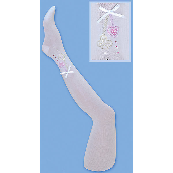Колготки для девочки Glamuriki Колготки для девочки GlamurikiКолготки<br>Характеристики:<br><br>• Вид одежды: чулочно-носочные изделия<br>• Сезон: круглый год<br>• Пол: для девочки<br>• Цвет: белый<br>• Коллекция: Классик<br>• Материал: лайкра – 2%, нейлон – 25%, хлопок – 73%<br>• Уход: ручная стирка<br><br>Колготки для девочки Glamuriki изготовлены по итальянской технологии из трикотажа высокого качества, в состав которого входит лайкра, нейлон и хлопок. Такое сочетание обеспечивает прочность, эластичность и хорошую посадку по фигуре. Изделие полностью гипоаллергенно. Колготки выполнены в белом цвете с рисунком по бокам в виде символов игральных карт и узким бантиком. Изделие не теряет форму при длительной носке и частых стирках. Такие колготки дополнят праздничный образ вашей девочки и станут ярким аксессуаром детского гардероба. Колготки для девочки Glamuriki упакованы в подарочную упаковку. <br><br>Колготки для девочки Glamuriki можно купить в нашем интернет-магазине.<br><br>Подробнее:<br>Номер товара: 4971748<br>Страна производитель: Китай<br><br>Ширина мм: 123<br>Глубина мм: 10<br>Высота мм: 149<br>Вес г: 209<br>Цвет: белый<br>Возраст от месяцев: 60<br>Возраст до месяцев: 72<br>Пол: Женский<br>Возраст: Детский<br>Размер: 110/116,98/104<br>SKU: 4971748