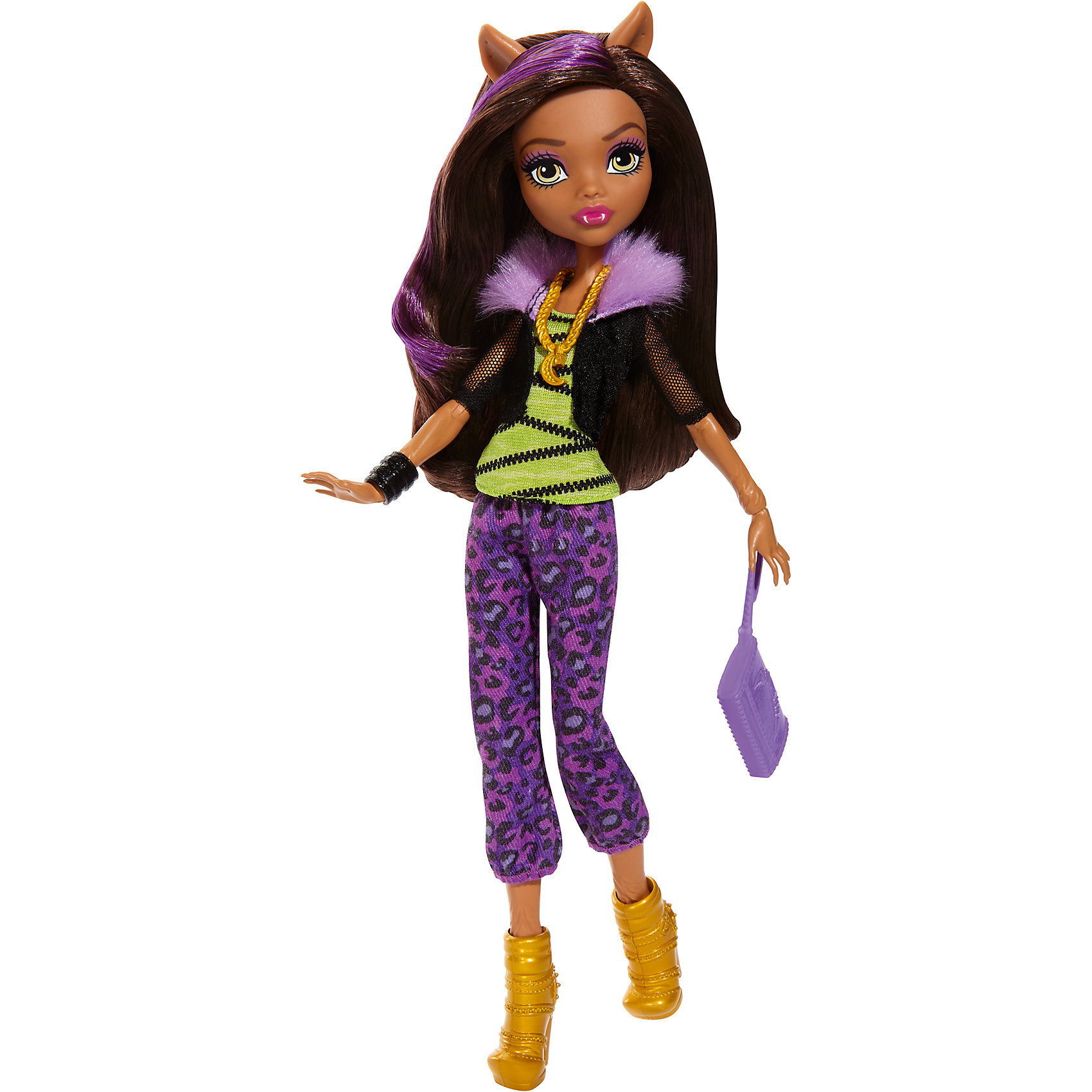 Кукла в модном наряде, Monster High Кукла в модном наряде, Monster HighMonster High<br>Кукла в новом наряде имеет уникальный наряд со съемными аксессуарами: ожерельем,сумочкой,туфлями. Благодаря этому, ребёнок сможет создать не один образ для куклы. С ней девочка придумает собственную фантастическую историю о куклах-монстрах. Игра с куклой в новом наряде не только подарить много положительных эмоций, но и поспособствует развитию фантазию ребенка. <br>В товар входит:<br>-кукла<br>-аксессуары<br><br>Дополнительная информация:<br>-Размерв упаковке: 33х 15 х 6<br>-Вес:258 г<br>-Состав: текстиль, пластмасса<br>-Для девочек от 6 лет<br>-Марка: Mattel<br><br>Ширина мм: 339<br>Глубина мм: 154<br>Высота мм: 66<br>Вес г: 184<br>Возраст от месяцев: 72<br>Возраст до месяцев: 120<br>Пол: Женский<br>Возраст: Детский<br>SKU: 4973465