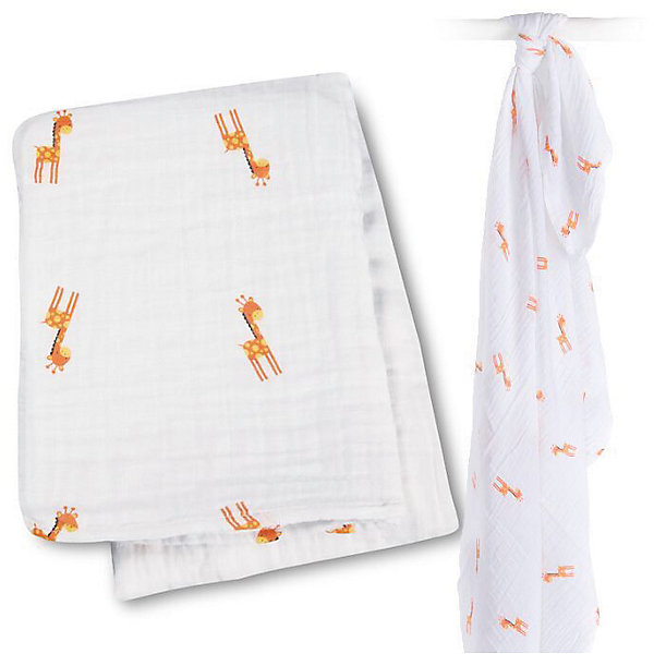 Муслиновая пелёнка My Giraffe 120х120, Lulujo Муслиновая пелёнка My Giraffe 120х120, LulujoПеленки для новорожденных<br>Муслиновая пелёнка My Giraffe 120х120, Lulujo, - это двухсторонняя мягкая пеленка большого размера, предназначена как для пеленания, так и покрывала или использования в виде обычных простыней. Приятные оранжевые жирафы на нейтральном белом фоне помогут создать атмосферу уюта в комнате малыша. Хлопковый муслин обеспечит малышу комфорт и тепло, материал отлично пропускает воздух, с этой тканью кожа ребенка дышит.<br>Дополнительная информация:<br><br>- В комплект входит: 1 пеленка<br>- Тип ткани: Муслин<br>- Состав: 100% хлопок <br>- Размер: 120 * 120 см. <br>- Cтирка: машинная, 40 градусов<br><br><br>Муслиновую пелёнку My Giraffe 120х120, Lulujo можно купить в нашем интернет-магазине.<br>Подробнее:<br>• Для детей в возрасте: от 0 лет<br>• Номер товара: 4976068<br>Страна производитель: Турция<br><br>Ширина мм: 100<br>Глубина мм: 55<br>Высота мм: 240<br>Вес г: 160<br>Возраст от месяцев: 0<br>Возраст до месяцев: 36<br>Пол: Унисекс<br>Возраст: Детский<br>SKU: 4976068