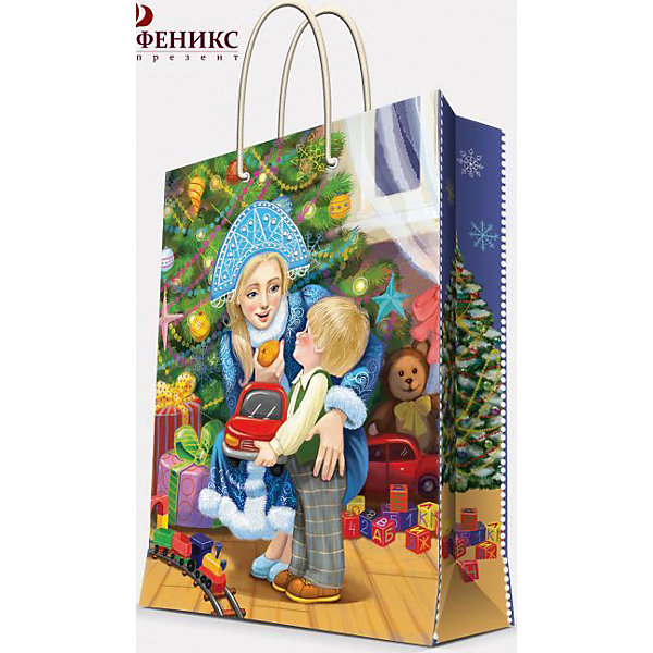 Подарочный пакет Снегурочка с малышом 26*32,4*12,7 см Подарочный пакет Снегурочка с малышом 26*32,4*12,7 смДетские подарочные пакеты<br>Новый год - самый любимый праздник у многих детей и взрослых. Праздничное настроение создает украшенный дом, наряженная ёлка, запах мандаринов, предновогодняя суета и, конечно же, подарки! Чтобы сделать момент вручения приятнее, нужен красивый подарочный пакет.<br>Этот пакет украшен симпатичным универсальным рисунком, поэтому в него можно упаковать подарок и родственнику, и коллеге. Он сделан из безопасного для детей, прочного, но легкого, материала. Создайте с ним праздничное настроение себе и близким!<br><br>Дополнительная информация:<br><br>плотность: 140 г/м2;<br>размер: 26 х 32 х 13 см;<br>с ламинацией;<br>украшен рисунком.<br><br>Подарочный пакет Снегурочка с малышом 26*32,4*12,7 см можно купить в нашем магазине.<br><br>Ширина мм: 260<br>Глубина мм: 324<br>Высота мм: 120<br>Вес г: 74<br>Возраст от месяцев: 36<br>Возраст до месяцев: 2147483647<br>Пол: Унисекс<br>Возраст: Детский<br>SKU: 4981397