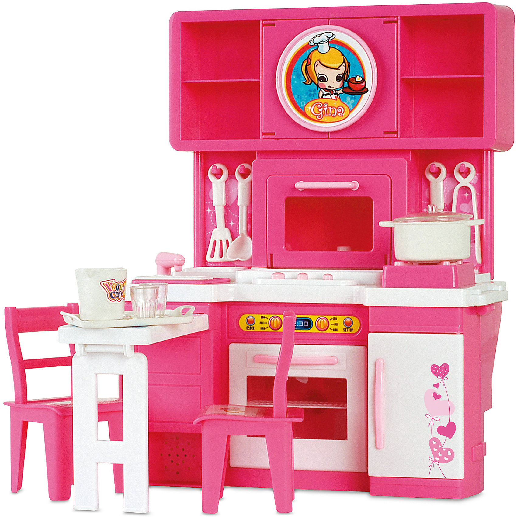 Игровой набор Кухня и кухонные принадлежности, Krutti Игровой набор Кухня и кухонные принадлежности, KruttiИгрушечная бытовая техника<br>Прекрасная игра для юной хозяйки, которая может перерасти в нечто большее - в любовь к кулинарии, в помощь взрослым. <br>В наборе есть все, что нужно для приготовления вкуснейших блюд.<br><br>Дополнительная информация:<br><br>- Возраст: от 3 лет.<br>- Материал: пластик с элементами металла.<br>- Размер упаковки: 20х11х27.5 см.<br>- Вес в упаковке: 1069 г.<br><br>Купить игровой набор Кухня м кухонные принадлежности от Krutti, можно в нашем магазине.<br><br>Ширина мм: 200<br>Глубина мм: 110<br>Высота мм: 275<br>Вес г: 1069<br>Возраст от месяцев: 36<br>Возраст до месяцев: 2147483647<br>Пол: Унисекс<br>Возраст: Детский<br>SKU: 4985463