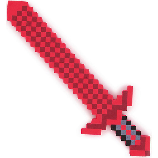 фото Пиксельный меч, красный, 75 см, Minecraft Pixel crew