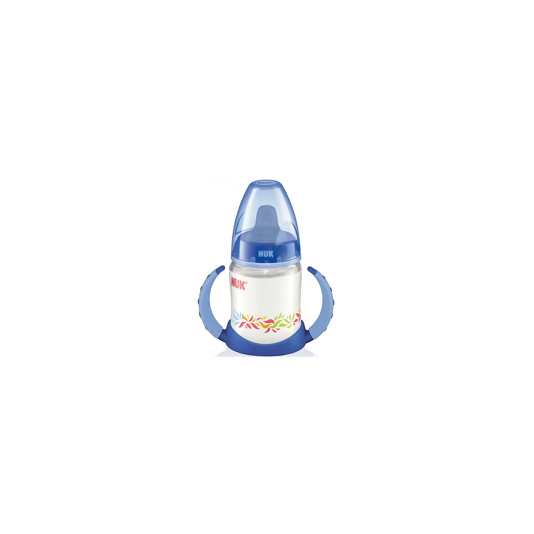 Бутылочка First Choice пласт. (ПП) 150 мл., NUK, синий Бутылочка First Choice пласт. (ПП) 150 мл., NUK, синийПоильники<br>Бутылочка First Choice пласт. (ПП) 150 мл. от известного производителя высококачественных товаров для новорожденных NUK (Нук). Эта оригинальная бутылочка с силиконовой насадкой для питья идеально подходит деткам на смешанном питании. Удобные ручки понравятся малышу – за них очень удобно хвататься и они не скользят. Безопасные материалы и отсутствие в составе бутылочки и соски бисфенола А отвечают всем необходимым стандартам. Специальное строение соски позволяет адаптироваться под ротик малыша и оставляют место для языка. Отверстие для воздуха предотвращает заглатывание воздуха вместе с сосанием и снижает риск возникновения колик у крохи. Удобный колпачок бутылочки сохранит гигиену бутылочки и позволяет брать бутылочку с собой, а закупоривающее кольцо позволит бутылочке быть закрытой даже без колпачка. К бутылочки подходят любые соски из серии NUK First Choice.<br><br>Дополнительная информация:<br><br>- Материал: силикон, пластик<br>- Объем: 150 мл. <br><br>Бутылочку First Choice пласт. (ПП) 150 мл., NUK (Нук) можно купить в нашем интернет-магазине.<br>Подробнее:<br>• Для детей в возрасте: от 6 месяцев<br>• Номер товара: 4998399<br>Страна производитель: Германия<br><br>Ширина мм: 120<br>Глубина мм: 65<br>Высота мм: 185<br>Вес г: 133<br>Возраст от месяцев: -2147483648<br>Возраст до месяцев: 2147483647<br>Пол: Унисекс<br>Возраст: Детский<br>SKU: 4998399