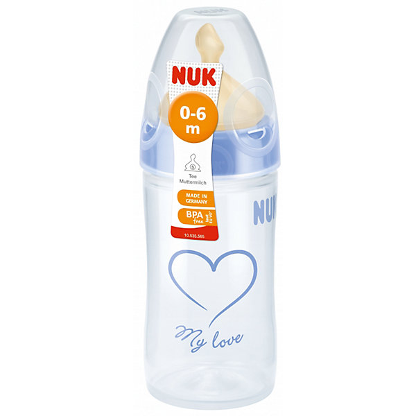Бутылочка First Choice New Classic из ПП 150 мл+ лат.соска FC+ М р-р, NUK Бутылочка First Choice New Classic из ПП 150 мл+ лат.соска FC+ М р-р, NUKБутылочки и аксессуары<br>Бутылочка First Choice New Classic из ПП 150 мл+ лат.соска FC+ М р-р 1, от известного немецкого производителя высококачественных товаров для новорожденных NUK (Нук). Эта бутылочка представлена в современных цветовых гаммах и придет по вкусу как родителям, так и малышам. Безопасные материалы бутылочки соответствуют европейским стандартам качества и не содержат бисфенол А. Удобное расширенное горлышко бутылочки позволяет обеспечить болеет тщательное очищение. Соска выполнена из натурального материала – латекса, что делает соску мягкой и теплой на ощупь. В виду своего натурального происхождения эта соска имеет медово-желтый цвет и слабовыраженный вкус. Ортодонтическая форма соски подстраивается под ротик малыша и оставляет место для движения языка. Специально разработанная схема строения соски не пропускает воздух вместе с пищей, предотвращая появление коликов. Превосходное качество и безопасность для вашего новорожденного.<br><br>Дополнительная информация:<br><br>- Состав: латекс, пластик<br>- Объем бутылочки: 150 мл.<br>- Размер соски: 1<br>- Отверстие для пищи: среднее, М<br><br>Бутылочку First Choice New Classic из ПП 150 мл+ лат.соска FC+ М р-р 1, NUK (Нук) можно купить в нашем интернет-магазине.<br>Подробнее:<br>• Для детей в возрасте: от 0 до 6 месяцев<br>• Номер товара: 4998405<br>Страна производитель: Германия<br><br>Ширина мм: 75<br>Глубина мм: 65<br>Высота мм: 245<br>Вес г: 100<br>Возраст от месяцев: 0<br>Возраст до месяцев: 6<br>Пол: Унисекс<br>Возраст: Детский<br>SKU: 4998405