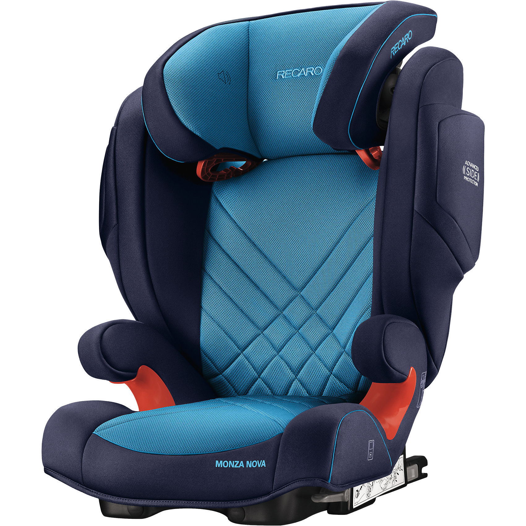 Автокресло RECARO Monza Nova 2 SF, 15-36 кг, xenon blue Автокресло RECARO Monza Nova 2 SF, 15-36 кг, xenon blueГруппа 2-3 (От 15 до 36 кг)<br>Автокресло Recaro Monza Nova 2 SF:<br><br>Характеристики:<br><br>• группа: 2-3;<br>• вес ребенка: 15-36 кг;<br>• возраст ребенка: от 3 до 12 лет;<br>• способ установки: по ходу движения;<br>• способ крепления: система Isofix;<br>• материал: пластик, полиэстер;<br>• размер автокресла: 74х48х62 см;<br>• вес автокресла: 6,7 кг;<br>• вес в упаковке: 8 кг.<br><br>Особенности автокресла Monza Nova 2 SF: <br><br>• регулируемая глубина подголовника, <br>• регулируемая высота подголовника – 11 положений, <br>• усиленная боковая защита, <br>• интегрированные динамики: воспроизведения колыбельных, звуков природы, аудиосказок,<br>• провод для подключения плеера к динамикам в комплекте,<br>• сетчатый кармашек для MP3-плеера.<br><br>Автокресло Monza Nova 2 SF устанавливается на заднем сидении автомобиля с помощью системы Изофикс. Выдвижные крепления кресла совмещаются с системой Изофикс в автомобиле. Обивка автокресла выполнена из дышащего материала, который не впитывает посторонние запахи. Автокресло оснащено вентиляционными отверстиями для циркуляции воздуха и регуляции теплообмена. <br><br>Комплектация: <br><br>• автокресло Monza Nova 2 SF группы II/III;<br>• стерео динамики, встроенные в подголовник;<br>• провод для подключения воспроизводящего устройства к динамикам.<br><br>Автокресло Monza Nova 2 SF, 15-36 кг, Recaro, xenon blue можно купить в нашем магазине.<br><br>Ширина мм: 720<br>Глубина мм: 540<br>Высота мм: 470<br>Вес г: 7630<br>Цвет: синий<br>Возраст от месяцев: 36<br>Возраст до месяцев: 144<br>Пол: Мужской<br>Возраст: Детский<br>SKU: 4999094