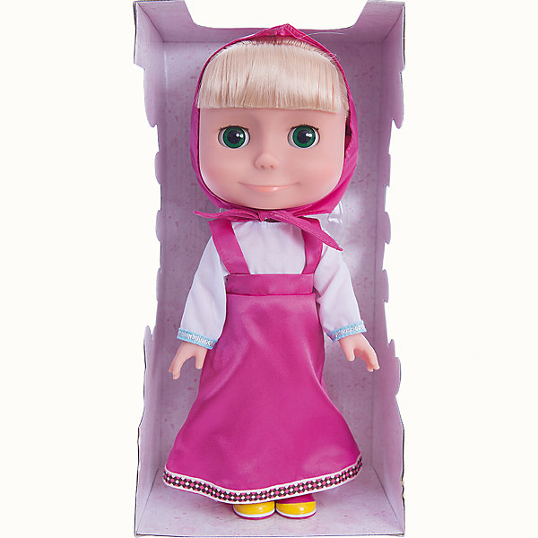 Кукла Маша, Маша и Медведь, 33 см, Карапуз Кукла Маша, Маша и Медведь, 33 см, КарапузМаша и Медведь<br>Кукла Маша от торговой марки Карапуз станет особенно приятным подарком для ваше девочки. Ведь Маша - это героиня любимого мультфильма Маша и Медведь. Маша может сказать 100 фраз. Но это не просто фразы, а 4 веселый песенки, алфавит и цвета. Так что ваша малышка без затруднений сможет выучить алфавит, обучиться цветовой гамме и развить музыкальный слух.<br><br>Дополнительная информация:<br>-Размер:33 см<br>-Вес:810 г<br>-Возраст: от 3 лет<br>-Марка: Карапуз<br><br>Куклу Маша, Маша и Медведь, 33 см, Карапуз можно приобрести в нашем интернет-магазине.<br><br>Ширина мм: 130<br>Глубина мм: 360<br>Высота мм: 170<br>Вес г: 810<br>Возраст от месяцев: 36<br>Возраст до месяцев: 2147483647<br>Пол: Женский<br>Возраст: Детский<br>SKU: 5002204
