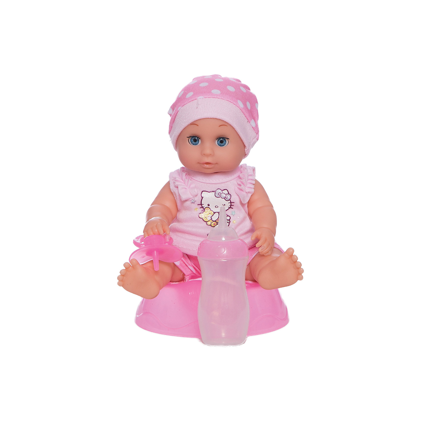 Пупс Hello Kitty, 20 см, 3 функции, Карапуз Пупс Hello Kitty, 20 см, 3 функции, КарапузКуклы-пупсы<br>Порадовать девочку просто - подарите ей такую куклу. С её помощью девочка будет осваивать базовые навыки общения, ухода за собой и заботы о других.<br>Изделие представляет собой симпатичную куклу с хорошей детализацией из прочного пластика. Она умеет пить и писать, поэтому к ней прилагаются горшок, бутылочка и соска! Изделие произведено из качественных материалов, безопасных для ребенка.<br><br>Дополнительная информация:<br><br>цвет: разноцветный;<br>материал: пластик, текстиль;<br>комплектация: кукла, одежда, горшок, соска;<br>размер упаковки: 110 x 220 x 210 мм.<br><br>Пупса Hello Kitty, 20 см, 3 функции, от бренда Карапуз можно купить в нашем магазине.<br><br>Ширина мм: 110<br>Глубина мм: 220<br>Высота мм: 210<br>Вес г: 400<br>Возраст от месяцев: 36<br>Возраст до месяцев: 2147483647<br>Пол: Женский<br>Возраст: Детский<br>SKU: 5002244