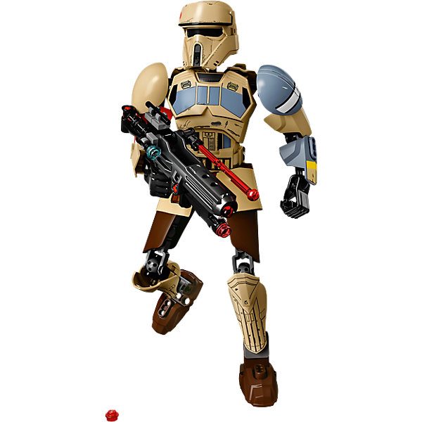 LEGO Star Wars 75523: Штурмовик со Скарифа LEGO Star Wars 75523: Штурмовик со СкарифаКонструкторы Лего<br>LEGO Star Wars 75523: Штурмовик со Скарифа<br><br>Характеристики:<br><br>- в набор входит: штурмовик, оружие, инструкция<br>- состав: пластик<br>- количество деталей: 89<br>- примерное время сборки: 20 минут<br>- размер упаковки: 10 * 3 * 8 см.<br>- высота штурмовика: 24 см.<br>- для детей в возрасте: от 7 до 14 лет<br>- Страна производитель: Дания/Китай/Чехия/<br><br>Легендарный конструктор LEGO (ЛЕГО) представляет серию “Звездные Войны” с героями одноименных фильмов. Этот набор относится к битве на Скарифе и событиям фильма “Изгой-один. Звёздные войны: Истории”. Штурмовиков с планеты Скариф отличает их новый блеклый цвет формы и потертости в битвах, что и отражено на фигуре штурмовика из набора. Часть костюма выполнена из мягкого пластика. Руки поворачиваются в плечах, локтях и кистях, а ноги в бедрах, коленях и ступнях, фигурку удобно ставить в желаемые позы. Шлем штурмовика выполнен очень детально и качественно. На деталях отсутствуют наклейки, все рисунки и потертости напечатаны на деталях. Множество декоративных элементов делают штурмовика почти настоящим. Бластерная винтовка с прицелом и съемным прикладом готова защищать интересы Империи. Две пружинные ракеты стреляют из бластера двумя видами выстрела. Красная повязка на правой руке штурмовика показывает, что он не обычный штурмовик, а скорее всего офицер или командующий. Присоединись к команде Галактической Империи и совершенствуй свою силу. <br><br>Конструктор LEGO Star Wars 75523: Штурмовик со Скарифа можно купить в нашем интернет-магазине.<br><br>Ширина мм: 263<br>Глубина мм: 144<br>Высота мм: 66<br>Вес г: 240<br>Возраст от месяцев: 84<br>Возраст до месяцев: 168<br>Пол: Мужской<br>Возраст: Детский<br>SKU: 5002382
