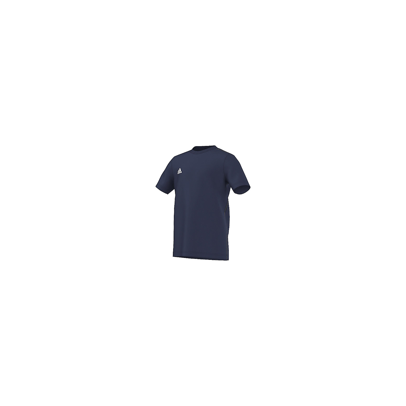 Футболка Core 15 Tee adidas Футболка Core 15 Tee adidasСпортивная одежда<br>Футболка Аdidas (Адидас).<br><br>Характеристики:<br><br>• Цвет: темно-синий.<br>• Состав: 70% хлопок, 30% полиэстер.<br>• Ткань ClimaLite выводит влагу с кожи, позволяя себя чувствовать комфортно на протяжении всей тренировки.<br>• Материал: трикотаж.<br><br>Футболка от известного бренда Adidas станет удачным дополнением к гардеробу вашего мальчика. Футболка имеет прямой крой и короткие рукава. Горловина обработана кантом. Модель изготовлена из тонкого прочного хлопкового трикотажного полотна Для увеличения эластичности кулирной глади в хлопок добавлена лайкра, которая оберегает изделие от образования складок. Ткань приятна на ощупь, не раздражает нежную кожу, отлично пропускает воздух, идеально подходит для занятий спортом. В такой футболке ваш ребенок будет чувствовать себя удобно и комфортно на занятиях спортом и в повседневной жизни.<br><br>Футболку Adidas (Адидас), можно купить в нашем интернет – магазине.<br><br>Ширина мм: 276<br>Глубина мм: 187<br>Высота мм: 25<br>Вес г: 94<br>Цвет: синий<br>Возраст от месяцев: 72<br>Возраст до месяцев: 84<br>Пол: Мужской<br>Возраст: Детский<br>Размер: 128,164,152<br>SKU: 5003623