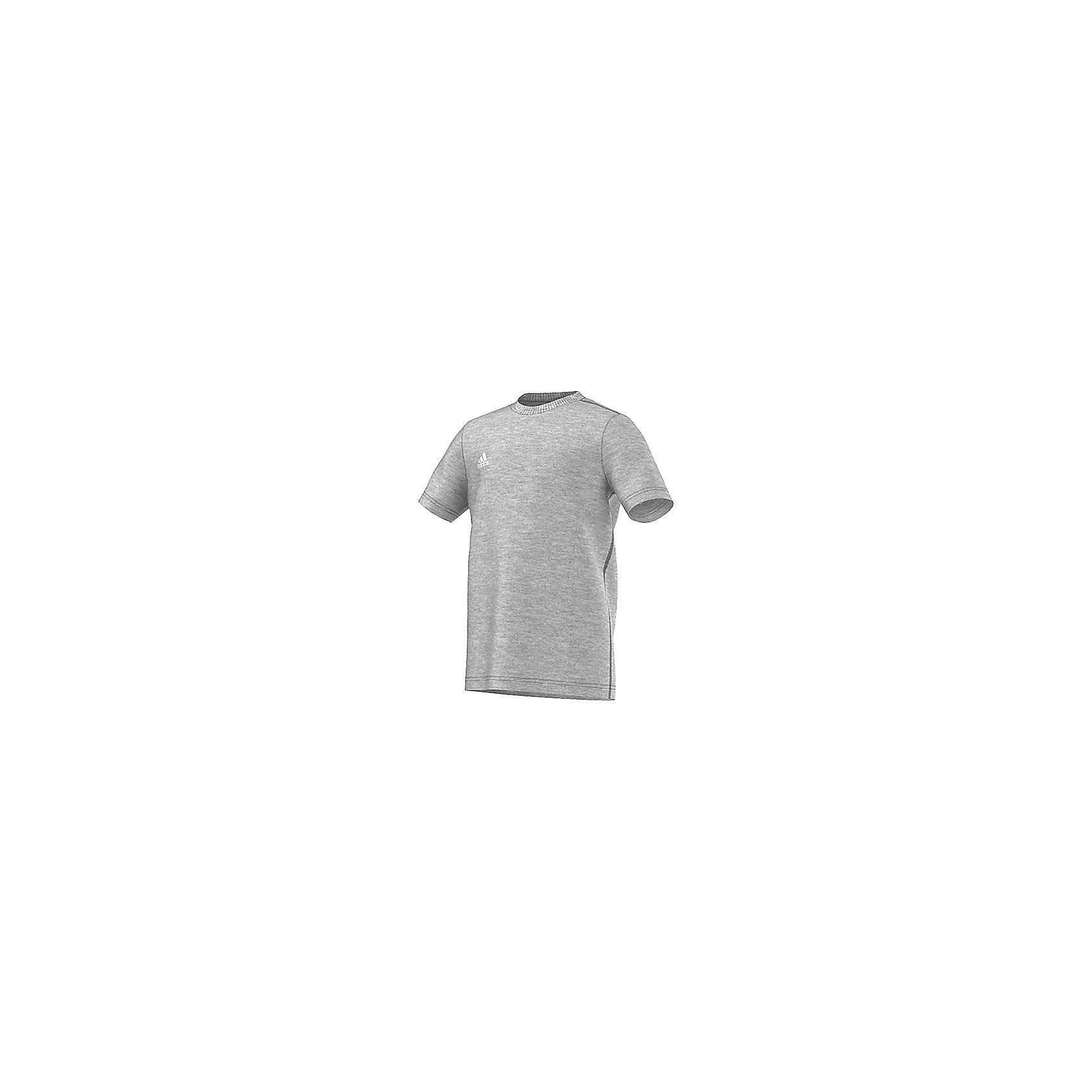 Футболка adidas Футболка adidasСпортивная одежда<br>Футболка Аdidas (Адидас).<br><br>Характеристики:<br><br>• Цвет: серый меланж.<br>• Состав: 70% хлопок, 30% полиэстер.<br>• Ткань ClimaLite выводит влагу с кожи, позволяя себя чувствовать комфортно на протяжении всей тренировки.<br>• Материал: трикотаж.<br><br>Футболка от известного бренда Adidas станет удачным дополнением к гардеробу вашего мальчика. Футболка имеет прямой крой и короткие рукава. Горловина обработана кантом. Модель изготовлена из тонкого прочного хлопкового трикотажного полотна Для увеличения эластичности кулирной глади в хлопок добавлена лайкра, которая оберегает изделие от образования складок. Ткань приятна на ощупь, не раздражает нежную кожу, отлично пропускает воздух, идеально подходит для занятий спортом. В такой футболке ваш ребенок будет чувствовать себя удобно и комфортно на занятиях спортом и в повседневной жизни.<br>Пусть ваши дети занимаются спортом с комфортом!<br><br>Футболку Adidas (Адидас), можно купить в нашем интернет – магазине.<br><br>Ширина мм: 199<br>Глубина мм: 10<br>Высота мм: 161<br>Вес г: 151<br>Цвет: белый<br>Возраст от месяцев: 84<br>Возраст до месяцев: 96<br>Пол: Унисекс<br>Возраст: Детский<br>Размер: 128,164,140,152<br>SKU: 5003627