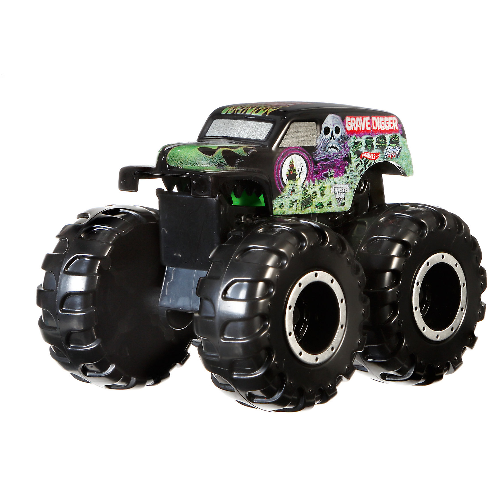 Машинка - мутант серии Monster Jam, Hot Wheels Машинка - мутант серии Monster Jam, Hot WheelsМашинки<br>Машинка – мутант – не простая игрушка на колесах, а настоящее чудо техники, которое увлечет любого малыша. Все машинки выполнены из пластика, который не боится ударов и падения игрушки с высоты. Колеса имеют большой размер, что позволяет машинке беспрепятственно передвигаться по любым поверхностям. Корпус машинки поднимается вверх. Машинка упакована в плотную картонную коробку с включением пластика. Материалы, использованные при изготовлении игрушек, полностью безопасны для детей и отвечают всем требованиям по качеству.<br><br>Дополнительная информация: <br><br>цвет: разноцветный;<br>материал: пластик.<br><br>Машинку - мутант серии Monster Jam,из серии Hot Wheels, от компании Mattel можно приобрести в нашем магазине.<br><br>Ширина мм: 65<br>Глубина мм: 140<br>Высота мм: 215<br>Вес г: 166<br>Возраст от месяцев: 48<br>Возраст до месяцев: 120<br>Пол: Мужской<br>Возраст: Детский<br>SKU: 5004451