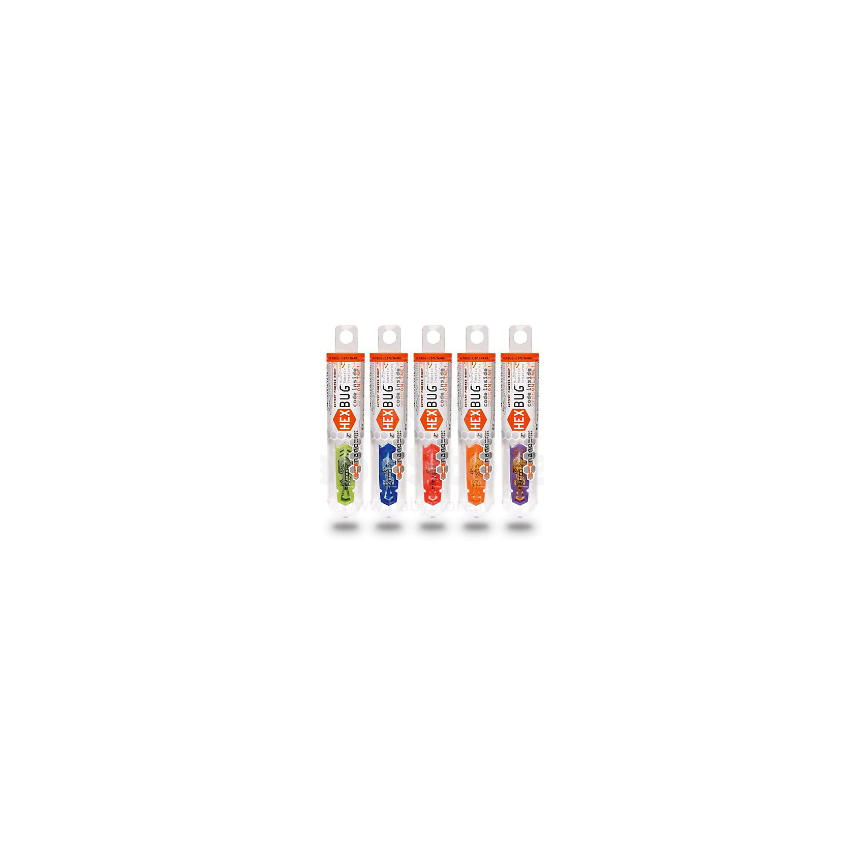 Набор из пяти микро-роботов NANO Motion Collection, Hexbug Набор из пяти микро-роботов NANO Motion Collection, HexbugИнтерактивные игрушки для малышей<br>Характеристики электронной игрушки Hexbug:<br><br>• самый маленький наноробот;<br>• способность быстро бегать по ровной поверхности;<br>• 5 микро-роботов в комплекте;<br>• электронные игрушки: для работы каждого требуется 1 батарейка AG13;<br>• размер упаковки: 10х2х13 см<br><br>Электронная игрушка Нано – это микро-робот Нано, который очень быстро передвигается по закрученным лабиринтам и горизонтальным площадкам. Наноробот самый маленький из серии Нано, имеет точно проработанные детали, обеспечивающие подвижность лапок. С нанороботами можно устроить настоящие скоростные забеги. <br><br>Набор из пяти микро-роботов NANO Motion Collection, Hexbug можно купить в нашем интернет-магазине.<br><br>Ширина мм: 22<br>Глубина мм: 4<br>Высота мм: 27<br>Вес г: 216<br>Возраст от месяцев: 36<br>Возраст до месяцев: 2147483647<br>Пол: Унисекс<br>Возраст: Детский<br>SKU: 5007071