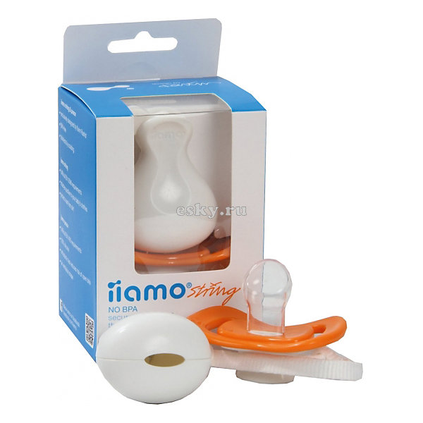 Клипса и пустышка String, 0-6 м., Iiamo, оранжевый Клипса и пустышка String, 0-6 м., Iiamo, оранжевыйПустышки<br>Клипса и пустышка String, 0-6 м., Iiamo (Ииамо), оранжевый<br><br>Характеристики:<br><br>• ортодонтическая форма<br>• не содержит бисфенол А, фталаты и парабены<br>• клипсу можно использовать как защитную крышку<br>• материал: пластик, силикон<br>• размер: 9х7х7 см<br>• вес: 40 грамм<br>• цвет: оранжевый<br><br>Iiamo string - ортодонтическая пустышка с защитой клипсой. Соска изготовлена из силикона и имеет ортодонтическую форму. Она удобно располагается во рту и способствует правильному формированию прикуса. В комплект входит пластиковая клипса, защищающая соску от падений. Один конец клипсы крепится к пустышке, а другой - к одежде малыша. Кроме того, форма клипсы позволяет использовать ее в качестве защитного чехла. С этим набором любимая пустышка малыша всегда будет чистой и никогда не потеряется!<br><br>Клипсу и пустышку String, 0-6 м. , Iiamo (Ииамо), оранжевый можно купить в нашем интернет-магазине.<br><br>Ширина мм: 70<br>Глубина мм: 70<br>Высота мм: 100<br>Вес г: 20<br>Возраст от месяцев: 0<br>Возраст до месяцев: 6<br>Пол: Унисекс<br>Возраст: Детский<br>SKU: 5007204