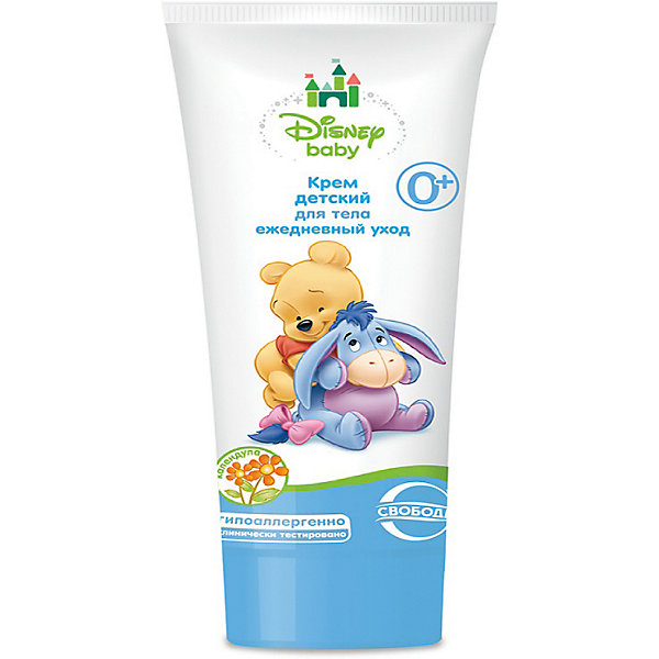 Крем ежедневный уход для тела в ламин. тубе Disney baby, Свобода Крем ежедневный уход для тела в ламин. тубе Disney baby, СвободаКосметика для малыша<br>Детский крем Disney baby увлажняет и смягчает нежную кожу малыша. Крем гипоаллергенный, применяется с первых дней жизни малыша. Крем позволяет снять сухость и шелушение кожи. <br><br>Дополнительная информация:<br><br>Содержит экстракт алоэ вера, масло ши, бисаболол, D-пантенол, витамина Е.<br>Не содержит парафинового масла и красителей.<br><br>Объем: 75 мл<br><br>Крем ежедневный уход для тела в ламин. тубе Disney baby, Свобода можно купить в нашем интернет-магазине.<br><br>Ширина мм: 300<br>Глубина мм: 100<br>Высота мм: 50<br>Вес г: 100<br>Возраст от месяцев: -2147483648<br>Возраст до месяцев: 2147483647<br>Пол: Унисекс<br>Возраст: Детский<br>SKU: 5008399