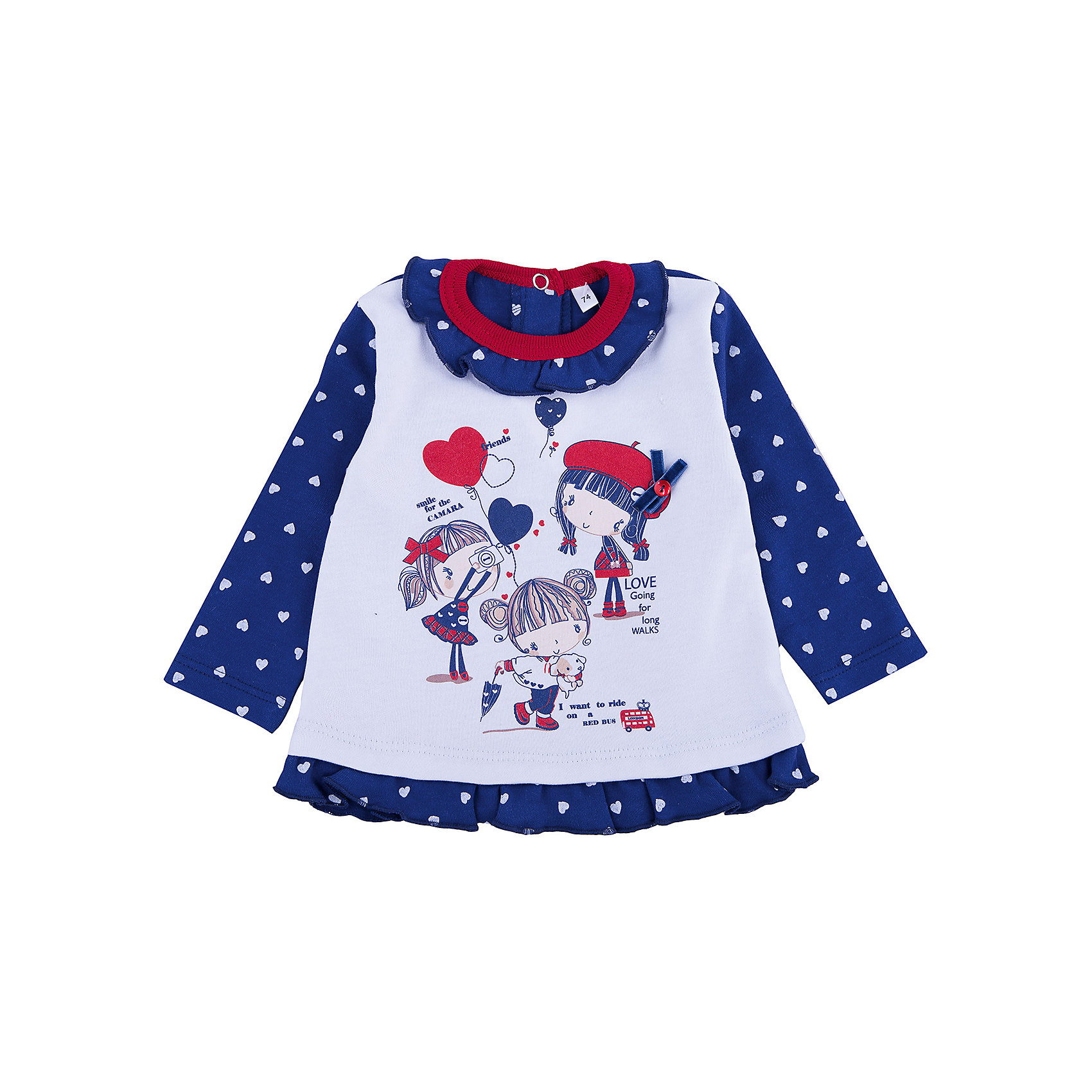 Футболка для девочки Soni Kids Футболка для девочки Soni KidsКофточки и распашонки<br>Футболка для девочки Soni Kids<br>Состав:<br>Хлопок 100%<br><br>Ширина мм: 157<br>Глубина мм: 13<br>Высота мм: 119<br>Вес г: 200<br>Цвет: белый<br>Возраст от месяцев: 18<br>Возраст до месяцев: 24<br>Пол: Женский<br>Возраст: Детский<br>Размер: 92,74,98,86,80<br>SKU: 5011106