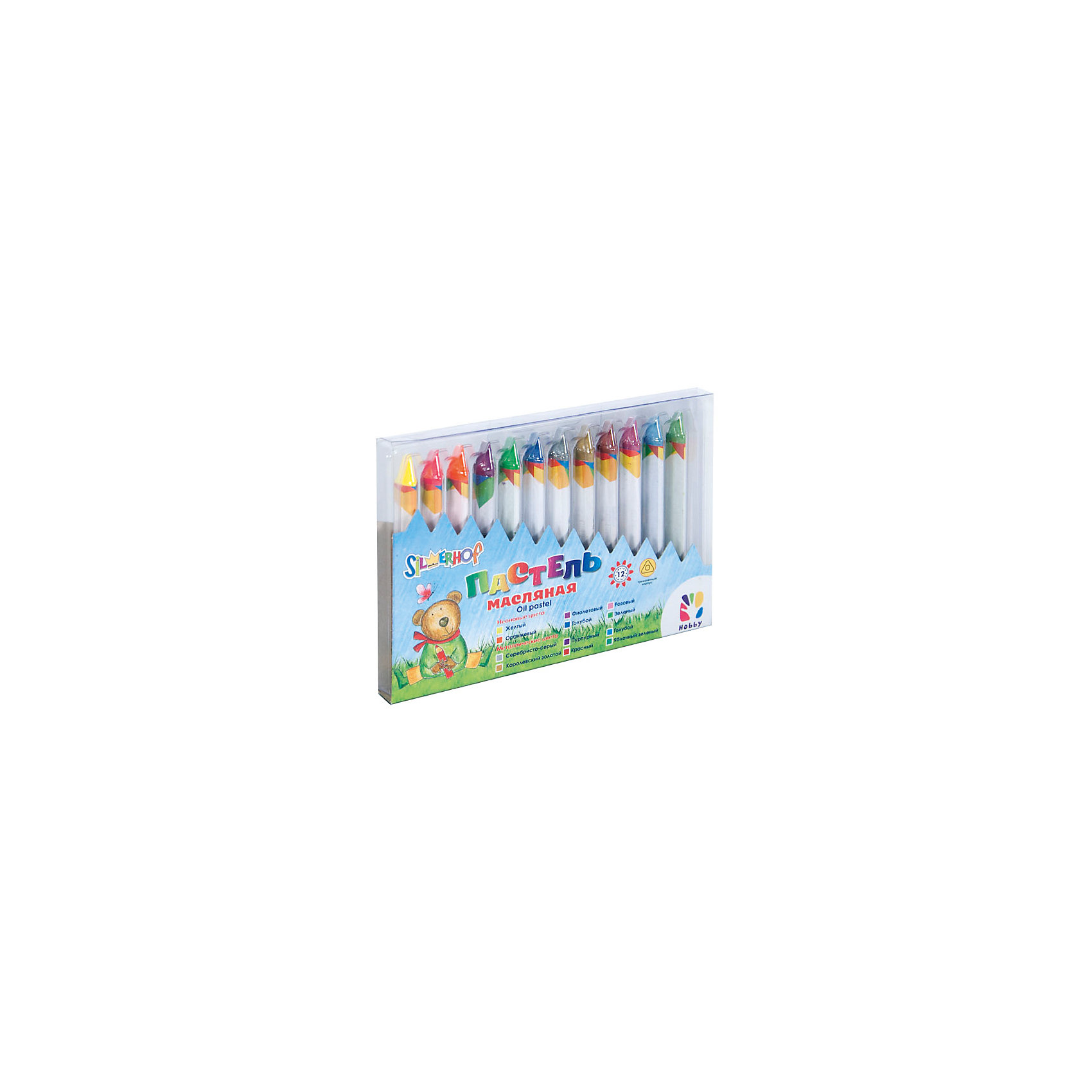 Silwerhof Пастель с эффектом Neon (6цв) и Metallic (6цв) масляная, 12цв, HOBBY акварель silwerhof hobby волшебная 6 цветов 961096 06