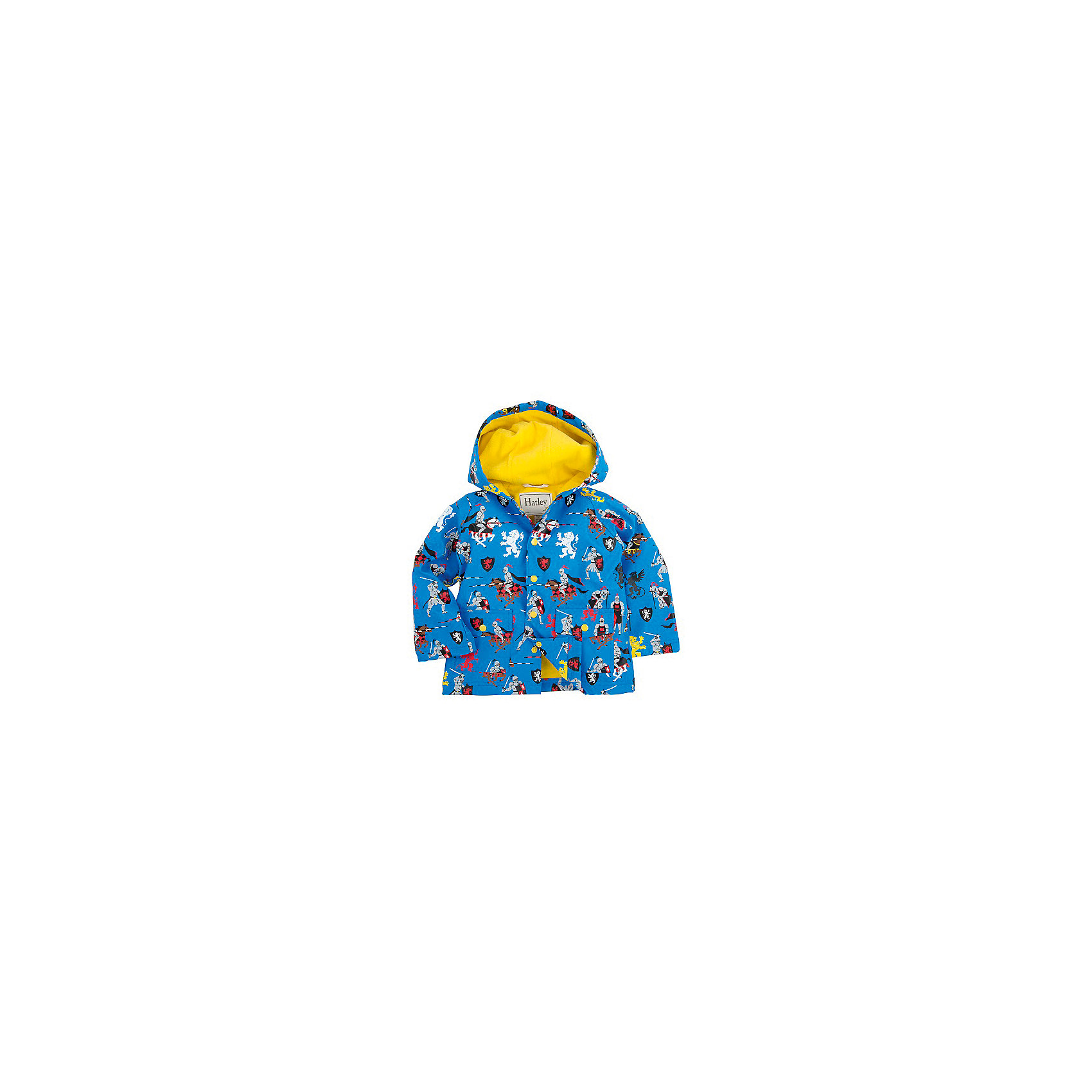 Плащ для мальчика Hatley Плащ для мальчика HatleyВерхняя одежда<br>Плащ для мальчика Hatley<br><br>Характеристики:<br><br>• Состав: верх - 100%полиуретан, подкладка -100% полиэстер<br>• Цвет: синий, желтый<br><br>Красивый и яркий плащ с уникальным дизайном не оставит ребенка равнодушным. У плаща два небольших кармана, удобный капюшон и крючок, чтобы повесить вещь на вешалку. Внутри плаща махровая подкладка, которая придает дополнительное тепло. Застегивается плащ на пуговки, которые может застегнуть ребенок самостоятельно. <br><br>Плащ для мальчика Hatley можно купить в нашем интернет-магазине.<br><br>Ширина мм: 356<br>Глубина мм: 10<br>Высота мм: 245<br>Вес г: 519<br>Цвет: голубой<br>Возраст от месяцев: 60<br>Возраст до месяцев: 72<br>Пол: Мужской<br>Возраст: Детский<br>Размер: 98,116,104,92,110<br>SKU: 5020726