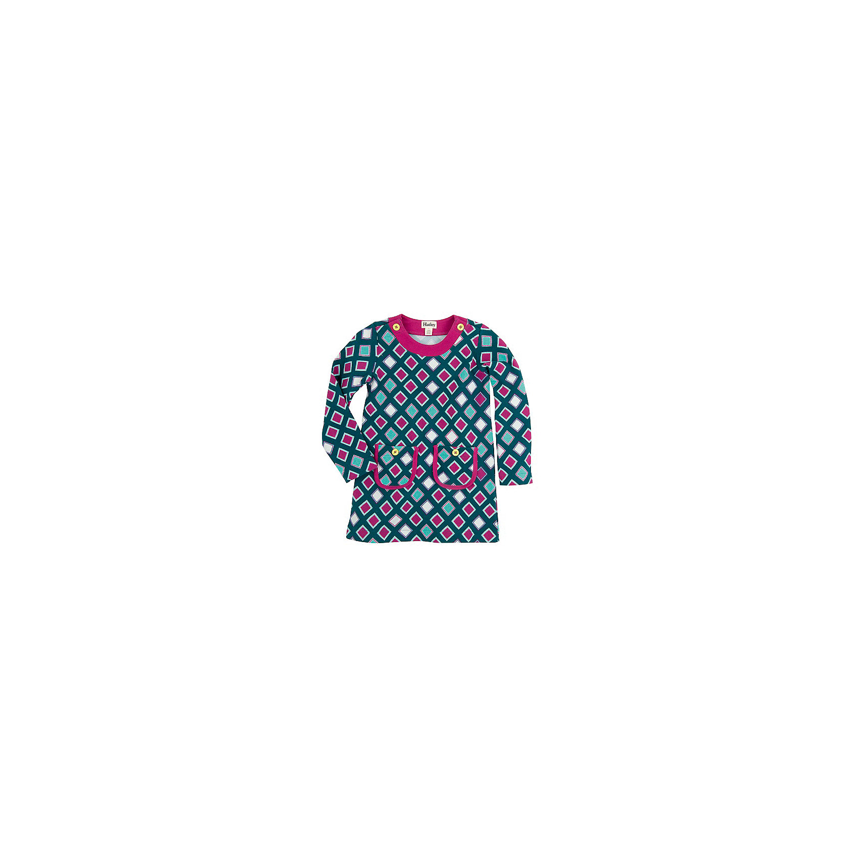 Платье для девочки Hatley Платье для девочки HatleyПлатья и сарафаны<br>Платье для девочки Hatley<br><br>Характеристики:<br><br>• Состав: 100% хлопок<br>• Цвет: зеленый<br><br>Легкое стильное платье для маленькой модницы. Платье сделано из натурального хлопка, который не только не вреден для кожи, но и не вызывает потливости. Именно поэтому платье отлично подойдет для летней погоды. А благодаря свободному покрою платье можно носить с леггинсами. Воротник платья закрепляется на пуговки. На самом платье два небольших, но вместительных кармана.<br><br>Платье для девочки Hatley можно купить в нашем интернет-магазине.<br><br>Ширина мм: 236<br>Глубина мм: 16<br>Высота мм: 184<br>Вес г: 177<br>Цвет: зеленый<br>Возраст от месяцев: 36<br>Возраст до месяцев: 48<br>Пол: Женский<br>Возраст: Детский<br>Размер: 104,122,128,110,116,98<br>SKU: 5020846
