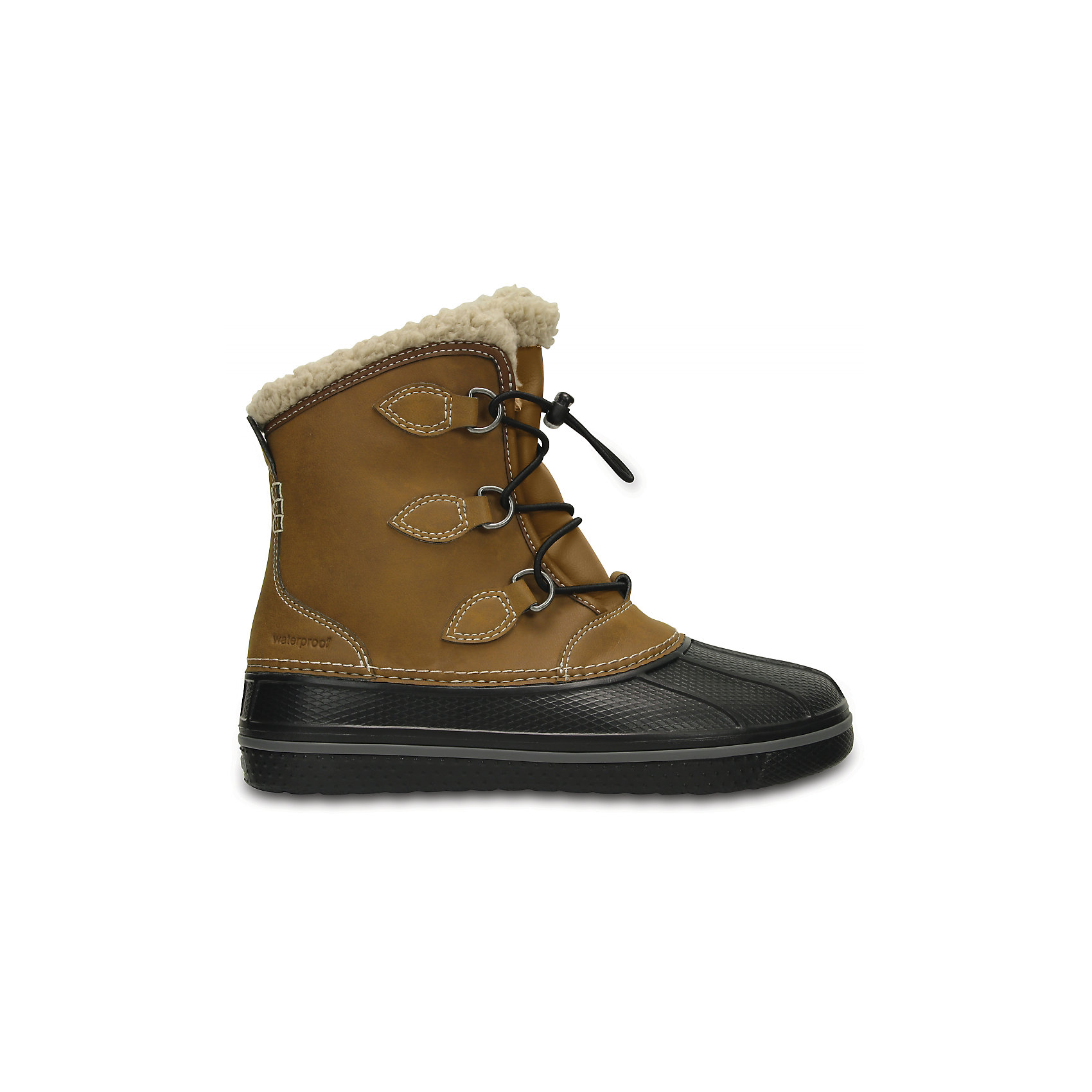 Сапоги Kids’ AllCast II Boot для мальчика CROCS Сапоги Kids’ AllCast II Boot для мальчика CROCSСноубутсы<br>Характеристики товара:<br><br>• цвет: коричневый<br>• материал: верх - текстиль, низ -100% полимер Croslite™<br>• материал подкладки: искусственный мех<br>• непромокаемая носочная часть<br>• температурный режим: от -15° до +10° С<br>• легко очищаются<br>• антискользящая подошва<br>• шнуровка<br>• толстая устойчивая подошва<br>• страна бренда: США<br>• страна изготовитель: Китай<br><br>Сапоги могут быть и стильными, и теплыми! Для детской обуви крайне важно, чтобы она была удобной. Такие сапоги обеспечивают детям необходимый комфорт, а теплая подкладка создает особый микроклимат. Сапоги легко надеваются и снимаются, отлично сидят на ноге. Материал, из которого они сделаны, не дает размножаться бактериям, поэтому такая обувь препятствует образованию неприятного запаха и появлению болезней стоп. Данная модель особенно понравится детям - ведь в них можно бегать по лужам!<br>Обувь от американского бренда Crocs в данный момент завоевала широкую популярность во всем мире, и это не удивительно - ведь она невероятно удобна. Её носят врачи, спортсмены, звёзды шоу-бизнеса, люди, которым много времени приходится бывать на ногах - они понимают, как важна комфортная обувь. Продукция Crocs - это качественные товары, созданные с применением новейших технологий. Обувь отличается стильным дизайном и продуманной конструкцией. Изделие производится из качественных и проверенных материалов, которые безопасны для детей.<br><br>Сапоги для мальчика от торговой марки Crocs можно купить в нашем интернет-магазине.<br><br>Ширина мм: 257<br>Глубина мм: 180<br>Высота мм: 130<br>Вес г: 420<br>Цвет: коричневый<br>Возраст от месяцев: 36<br>Возраст до месяцев: 48<br>Пол: Мужской<br>Возраст: Детский<br>Размер: 27,36/37,37/38,38/39,28,29,30,26,31/32,33/34,34/35<br>SKU: 5027365