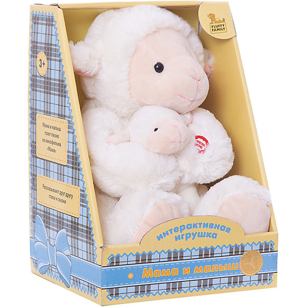 Интерактивная игрушка Мама и малыш Овечка, Fluffy Family Интерактивная игрушка Мама и малыш Овечка, Fluffy FamilyИнтерактивные мягкие игрушки<br>Интерактивные игрушки – настоящий мастхэв всех детей. Игрушки, способные помогать в обучении малышам – находка для молодых родителей. В данной игрушке – пять обучающих режимов. При нажатии на определенные точки игрушки можно услышать разные звуки и научиться чему-то нового. Приятный на ощупь материал понравится всем малышам. Игрушка развивает мелкую моторику, воображение, тактильное и зрительное восприятие. Материалы, использованные при изготовлении товара, абсолютно безопасны и отвечают всем международным требованиям по качеству.<br><br>Дополнительные характеристики:<br><br>материал: текстиль;<br>цвет: разноцветный;<br>габариты: 18 X 16 X 26 см.<br><br>Интерактивную игрушку Мама и малыш Овечка от компании Fluffy Family можно приобрести в нашем магазине.<br><br>Ширина мм: 630<br>Глубина мм: 350<br>Высота мм: 450<br>Вес г: 550<br>Возраст от месяцев: 36<br>Возраст до месяцев: 96<br>Пол: Унисекс<br>Возраст: Детский<br>SKU: 5032475
