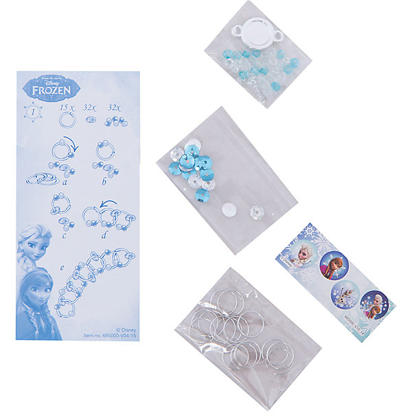 Набор для творчества FROZEN MINI ICE RING BRACELET Набор для творчества FROZEN MINI ICE RING BRACELETПоследняя цена<br>Характеристики набора для творчества Frozen Mini Bracelet:<br><br>• возраст от 3 лет до 7 лет<br>• размер упаковки: 130x60x35 мм<br>• вес:25 г<br>• производитель: Totum<br><br>Дополнить образ красавицы из известной сказки юной умелице поможет набор для детского творчества Ice Ring Bracelet. Готовое украшение любая принцесса будет носить с гордостью и удовольствием, а всем вокруг останется лишь восхищаться ее талантами!<br>В комплект входит: 15 металлических колечек, набор наклеек Frozen, 32 цветные бусины, 2 фигурки, пошаговая инструкция.<br><br>Набора для творчества Frozen Mini Ice Ring Bracelet можно купить в нашем интернет-магазине.<br><br>Ширина мм: 30<br>Глубина мм: 130<br>Высота мм: 60<br>Вес г: 45<br>Возраст от месяцев: 36<br>Возраст до месяцев: 84<br>Пол: Женский<br>Возраст: Детский<br>SKU: 5032618
