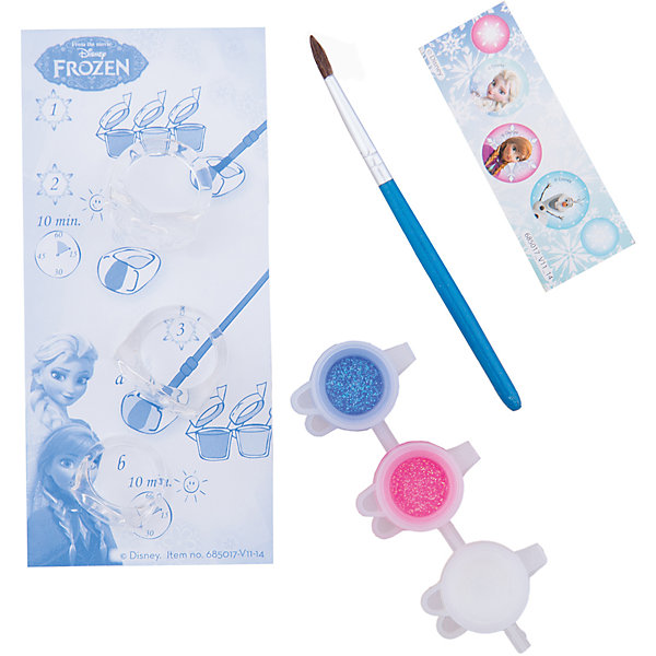 Набор для творчества FROZEN MINI CRYSTAL ICE RINGS Набор для творчества FROZEN MINI CRYSTAL ICE RINGSПоследняя цена<br>Характеристики набора для творчества Frozen Mini Crystal Ice Rings :<br><br>• возраст от 3 лет до 7 лет<br>• размер упаковки: 130x60x35 мм<br>• вес:28 г<br>• производитель: Totum<br><br>С помощью этого набора Вы и Ваш ребенок сможете создать 3 восхитительных, модных колечка, которые можно раскрасить по своему вкусу разноцветными, яркими красками. В комплект входит: 3 прозрачных колечка, кисть, краски (3 цвета), набор наклеек Frozen, пошаговая инструкция.<br><br>Набора для творчества Frozen Mini Crystal Ice Rings можно купить в нашем интернет-магазине.<br><br>Ширина мм: 30<br>Глубина мм: 130<br>Высота мм: 60<br>Вес г: 45<br>Возраст от месяцев: 36<br>Возраст до месяцев: 84<br>Пол: Женский<br>Возраст: Детский<br>SKU: 5032619
