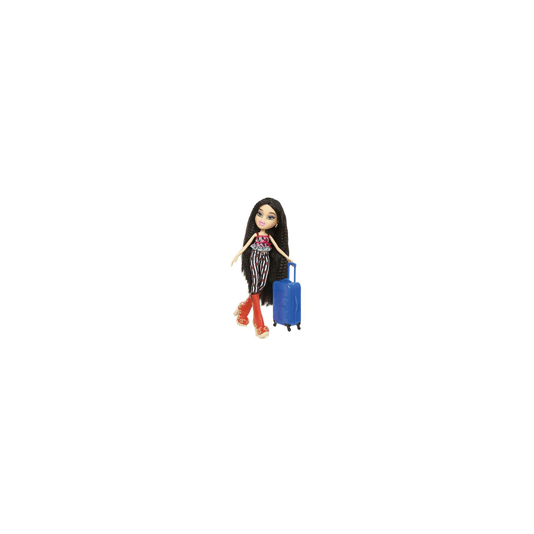 Кукла делюкс Джей, В путешествии, Bratz Кукла делюкс Джей, В путешествии, BratzКуклы-модели<br>Характеристики товара:<br><br>- цвет: разноцветный;<br>- материал: пластик, текстиль;<br>- тематика: путешествие по России;<br>- особенности: руки и ноги сгибаются;<br>- комплектация: кукла, два набора одежды, аксессуары, чемодан;<br>- размер упаковки: 26х32х6 см;<br>- размер куклы: 27 см.<br><br>Такие красивые куклы не оставят ребенка равнодушным! Какая девочка откажется поиграть с куклой Bratz?! Игрушка отлично детализирована, очень качественно выполнена, поэтому она станет отличным подарком ребенку. В наборе идут одежда и аксессуары, которыми можно украсить куклу!<br>Изделие произведено из высококачественного материала, безопасного для детей.<br><br>Куклу делюкс Джей, В путешествии от бренда Bratz можно купить в нашем интернет-магазине.<br><br>Ширина мм: 260<br>Глубина мм: 320<br>Высота мм: 60<br>Вес г: 540<br>Возраст от месяцев: 48<br>Возраст до месяцев: 2147483647<br>Пол: Женский<br>Возраст: Детский<br>SKU: 5040285