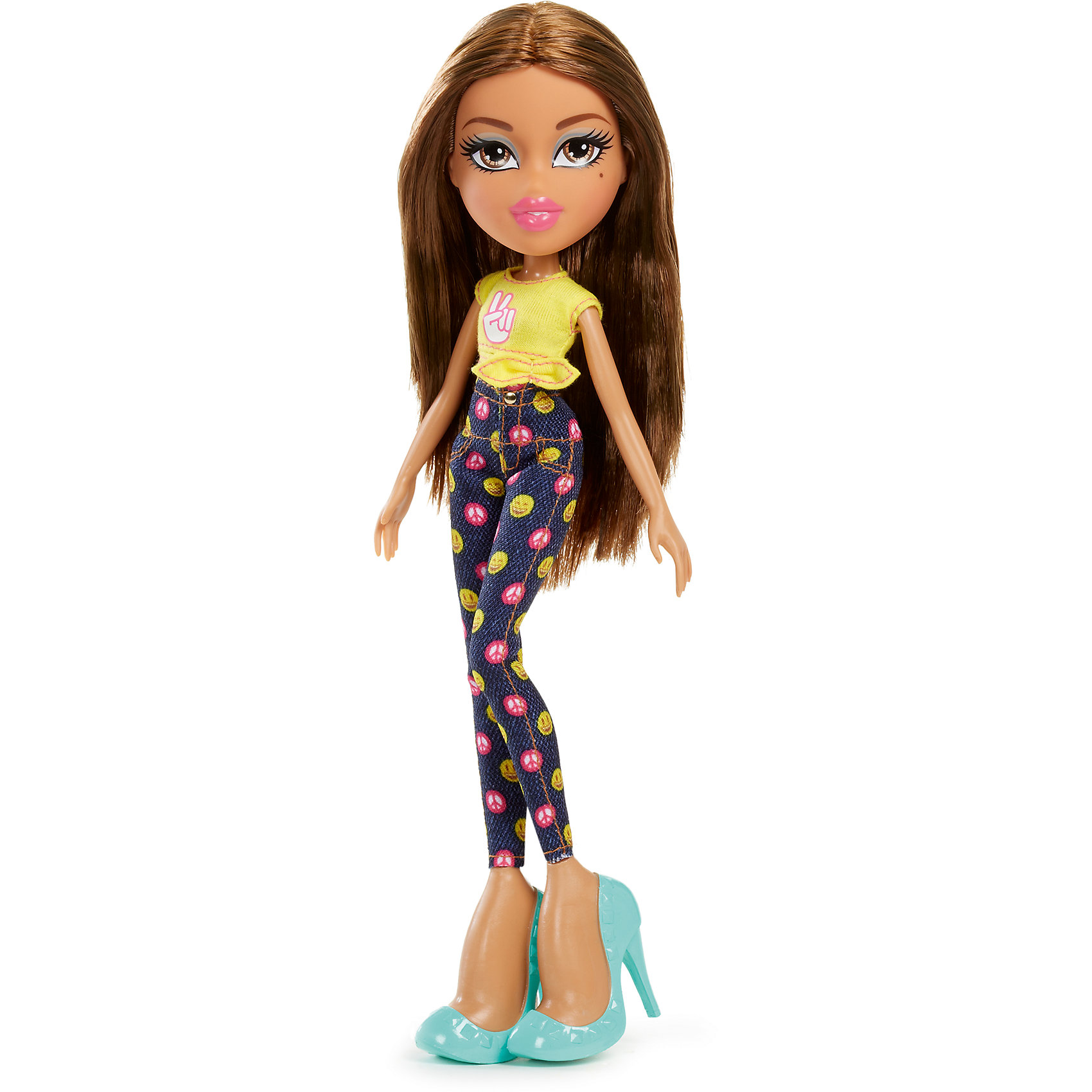 Кукла делюкс Жасмин, Любители селфи, Bratz Кукла делюкс Жасмин, Любители селфи, BratzКуклы-модели<br>Характеристики товара:<br><br>- цвет: разноцветный;<br>- материал: пластик, текстиль;<br>- тематика: любители селфи;<br>- особенности: руки и ноги сгибаются;<br>- комплектация: кукла, аксессуары;<br>- размер упаковки: 21х31х7 см;<br>- размер куклы: 25 см.<br><br>Такие красивые куклы не оставят ребенка равнодушным! Какая девочка откажется поиграть с куклой Bratz?! Игрушка отлично детализирована, очень качественно выполнена, поэтому она станет отличным подарком ребенку. В наборе идут одежда и аксессуары, которыми можно украсить куклу!<br>Изделие произведено из высококачественного материала, безопасного для детей.<br><br>Куклу делюкс Жасмин, Любители селфи от бренда Bratz можно купить в нашем интернет-магазине.<br><br>Ширина мм: 210<br>Глубина мм: 310<br>Высота мм: 70<br>Вес г: 413<br>Возраст от месяцев: 48<br>Возраст до месяцев: 2147483647<br>Пол: Женский<br>Возраст: Детский<br>SKU: 5040289