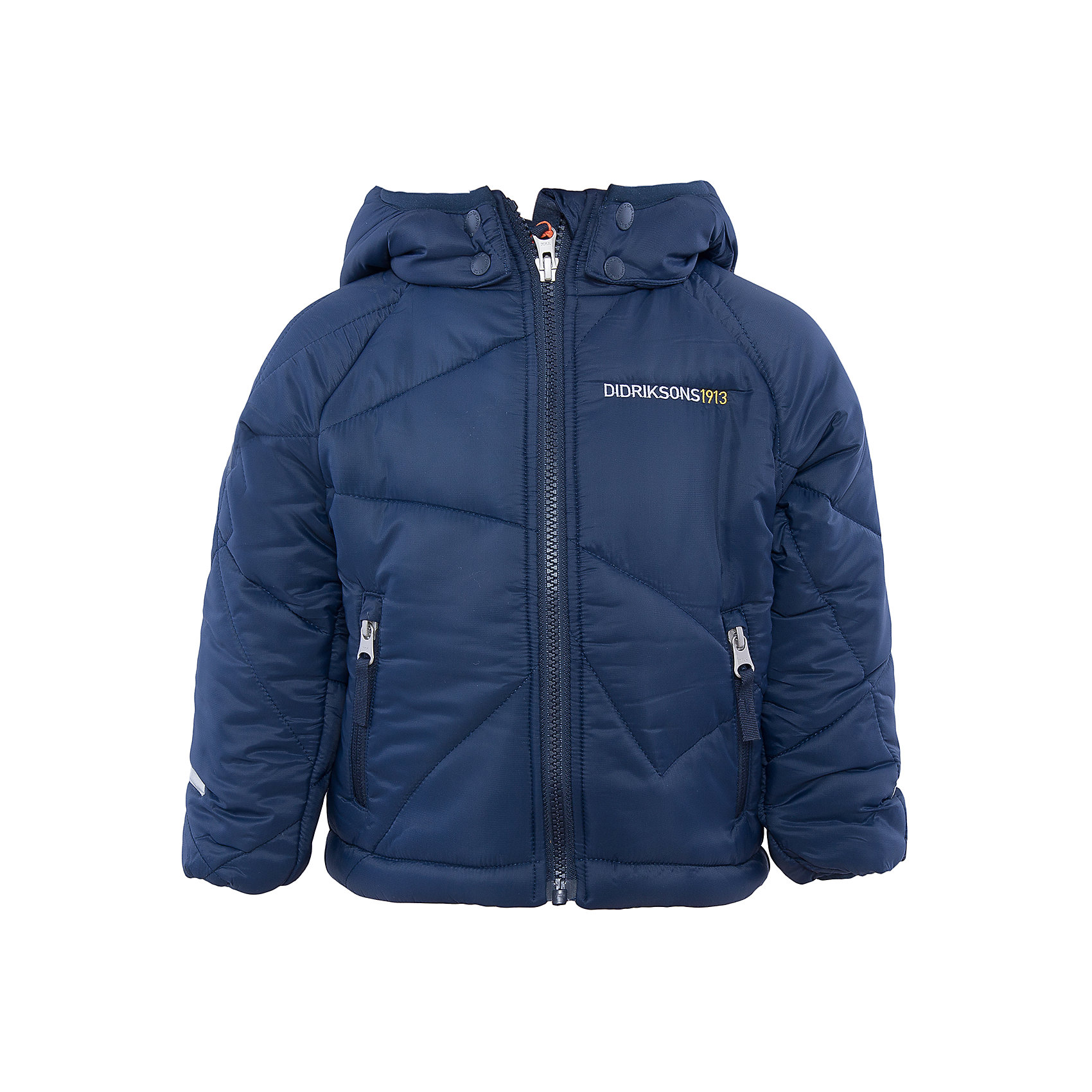 Куртка Coddi DIDRIKSONS Куртка Coddi DIDRIKSONSВерхняя одежда<br>Характеристики товара:<br><br>• цвет: синий<br>• материал: 100% полиамид, подкладка 100% полиэстер<br>• утеплитель: 240 г/м<br>• сезон: зима<br>• температурный режи от +5 до -20С<br>• дополнительная пропитка верха<br>• съемный капюшон<br>• фронтальная молния <br>• светоотражающие детали<br>• можно увеличить длину рукавов на один размер <br>• страна бренда: Швеция<br>• страна производства: Бангладеш<br><br>Такая куртка поможет малышам наслаждаться зимним отдыхом даже в морозы! Это не только стильно, но еще и очень комфортно, а также тепло. Эта качественная куртка обеспечит ребенку удобство при прогулках и активном отдыхе зимой. Такая модель от шведского производителя легко трансформируется под рост ребенка и погодные условия.<br>Куртка сшита из легкого материала с дополнительной пропиткой. Очень стильная и удобная модель! Изделие качественно выполнено, сделано из безопасных для детей материалов. <br><br>Куртку от бренда DIDRIKSONS можно купить в нашем интернет-магазине.<br><br>Ширина мм: 356<br>Глубина мм: 10<br>Высота мм: 245<br>Вес г: 519<br>Цвет: голубой<br>Возраст от месяцев: 18<br>Возраст до месяцев: 24<br>Пол: Мужской<br>Возраст: Детский<br>Размер: 90,80,100,110,120,130<br>SKU: 5043918