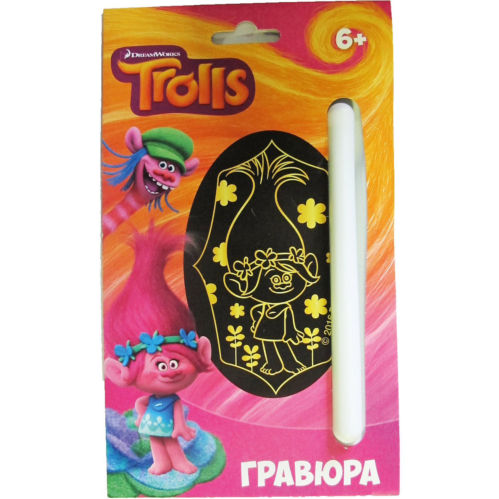 Гравюра Тролли-Розочка, формат А5 Гравюра Тролли-Розочка, формат А5Гравюры<br>Гравюра Тролли-Розочка, формат А5, Centrum (Центрум)<br><br>Характеристики:<br><br>• гравюра с эффектом золота<br>• развивает усидчивость и аккуратность<br>• в комплекте: основа с нанесенным контуром, штихель, инструкция<br>• размер: 23х13,5х1 см<br>• вес: 40 грамм<br><br>Розочка - героиня мультфильма Тролли. С помощью набора от Centrum ваш ребенок сможет создать гравюру с эффектом золота, на которой изображена любимая Розочка. В набор входит штихель. Именно он поможет справиться с изготовлением поделки. А подробная инструкция поможет избежать ошибок. Готовую гравюру можно преподнести в подарок.<br><br>Гравюру Тролли-Розочка, формат А5, Centrum (Центрум) можно купить в нашем интернет-магазине.<br><br>Ширина мм: 10<br>Глубина мм: 135<br>Высота мм: 230<br>Вес г: 40<br>Возраст от месяцев: 36<br>Возраст до месяцев: 144<br>Пол: Женский<br>Возраст: Детский<br>SKU: 5044927