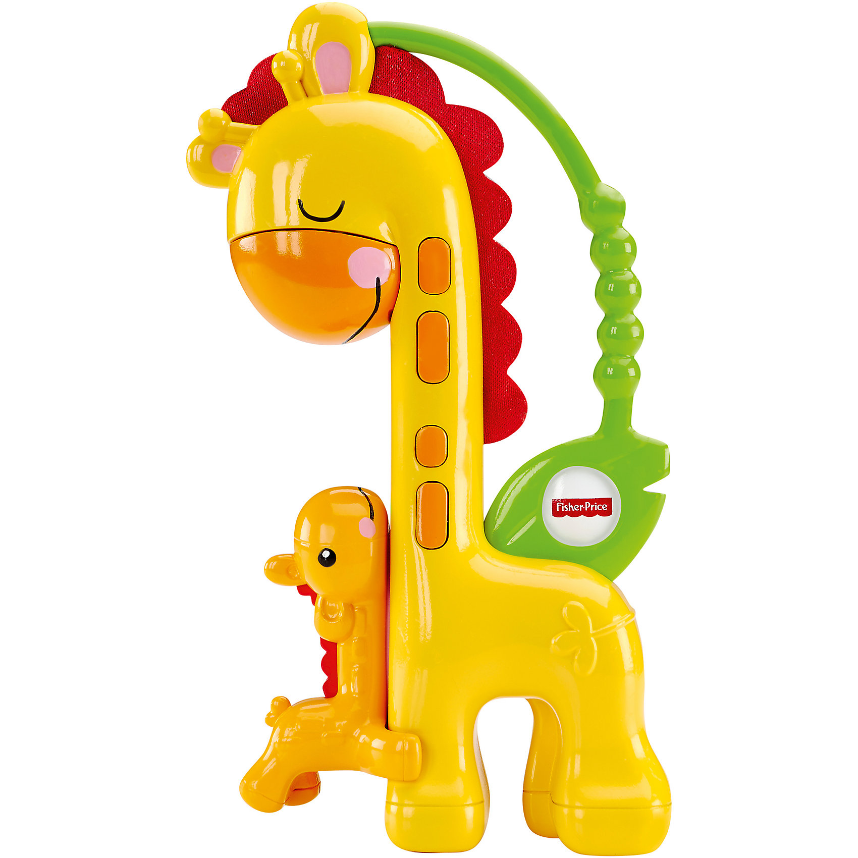Прорезыватель Жираф, Fisher Price Прорезыватель Жираф, Fisher PriceПрорезыватели<br>Яркий и симпатичный прорезыватель привлечет внимание Вашего малыша и поможет снять зуд при прорезывании молочных зубок. Игрушка выполнена в виде двух симпатичных жирафиков – мамы и её малыша и оснащена удобной ручкой, за которую удобно хвататься маленьким детским пальчикам. Если перевернуть игрушку вверх ногами, маленький жирафик заскользит вверх по шее большого жирафа, чтобы его «поцеловать».<br>Игрушка выполнена из безопасных, экологически чистых материалов, облегчающих неприятные ощущения в деснах малыша при прорезывании зубов. Произведена торговой маркой Mattel под известным брендом Fisher Price (Фишер Прайс), специализирующимся на разработке игрушек для самых маленьких.<br><br>Дополнительная информация:<br><br>- возраст – 0-12 месяцев <br>- пол: для мальчиков, для девочек<br>- бренд: Fisher-Price (Mattel)<br>- размер упаковки: 0.170 * 0.040* 0.140 см<br>- вес: 0.080 кг<br><br>Прорезыватель Жираф, торговой марки Fisher Price (Фишер Прайс) можно купить в нашем интернет-магазине.<br><br>Ширина мм: 40<br>Глубина мм: 140<br>Высота мм: 170<br>Вес г: 91<br>Возраст от месяцев: 3<br>Возраст до месяцев: 24<br>Пол: Унисекс<br>Возраст: Детский<br>SKU: 5047625