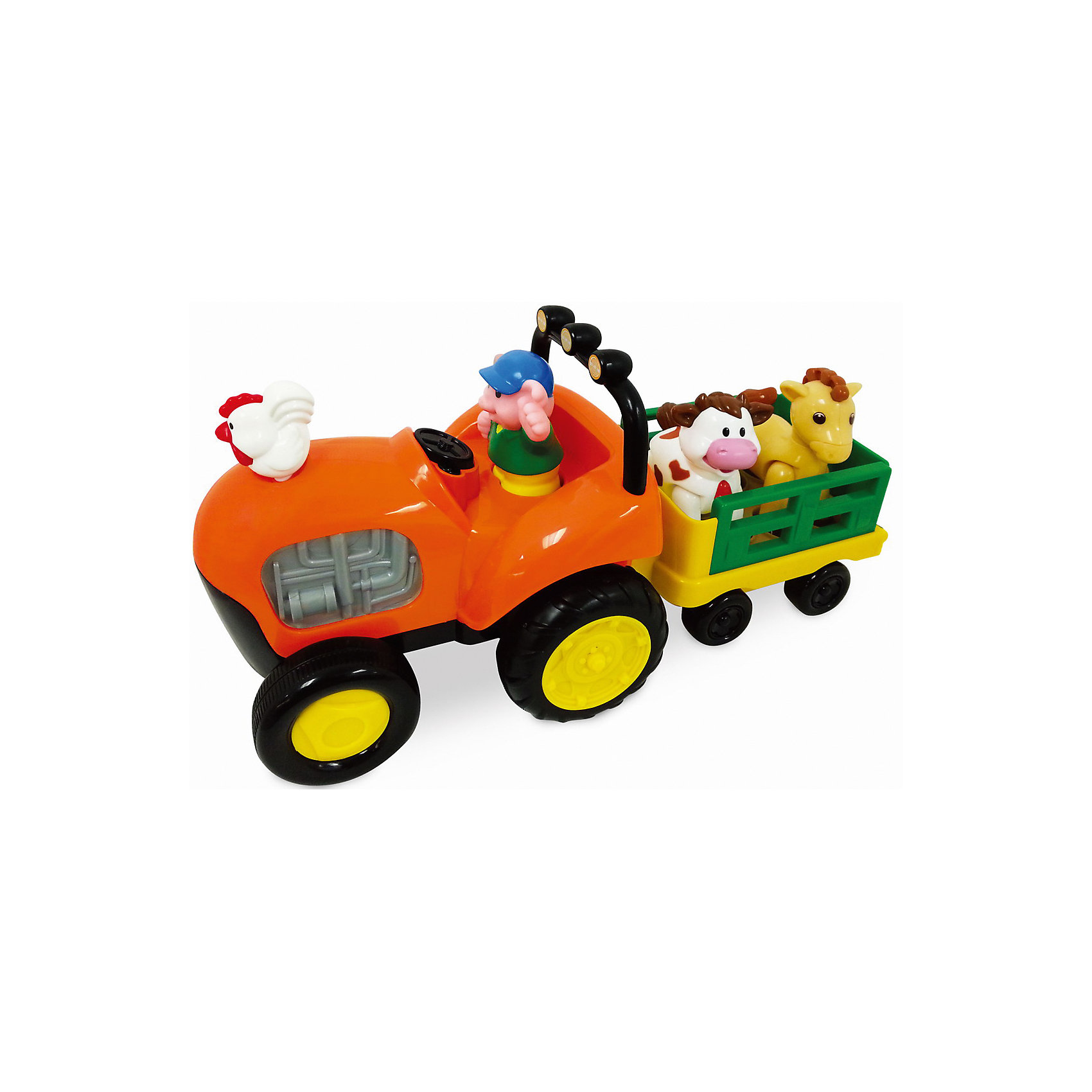 Kiddieland Игровой развивающий центр Трактор фермера с животными, Kiddieland игровые центры для малышей kiddieland развивающий центр фермерский трактор
