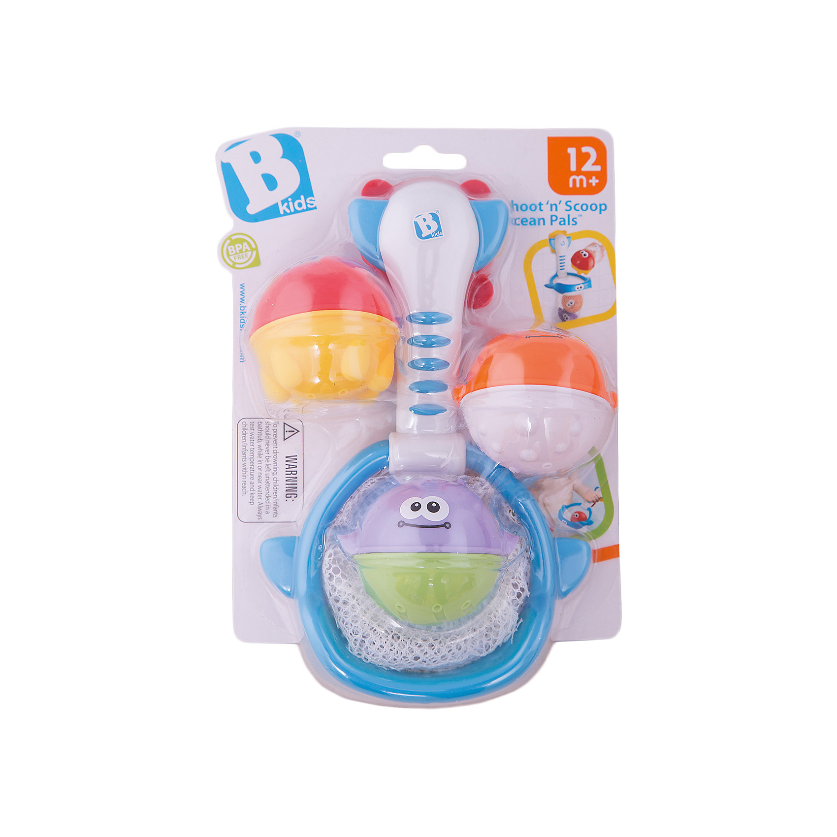 Игровой набор для купания Баскетбол, BKids Игровой набор для купания Баскетбол, BKidsИгровые наборы<br>Весело проводить время в ванне поможет ребенку этот набор. Он состоит из баскетбольной корзины и мячей, выполненных в виде смешных морских жителей. Можно одновременно купаться, играть и заниматься спортом!<br>Такие игрушки способствуют развитию мелкой моторики, воображения и тактильных ощущений. Изделие разработано специально для самых маленьких. Сделано из материалов, безопасных для детей.<br><br>Дополнительная информация:<br><br>цвет: разноцветный;<br>комплектация: корзина, три мяча;<br>возраст: от года.<br><br>Игровой набор для купания Баскетбол от бренда BKids можно купить в нашем интернет-магазине.<br><br>Ширина мм: 45<br>Глубина мм: 45<br>Высота мм: 203<br>Вес г: 133<br>Возраст от месяцев: 12<br>Возраст до месяцев: 36<br>Пол: Унисекс<br>Возраст: Детский<br>SKU: 5055361